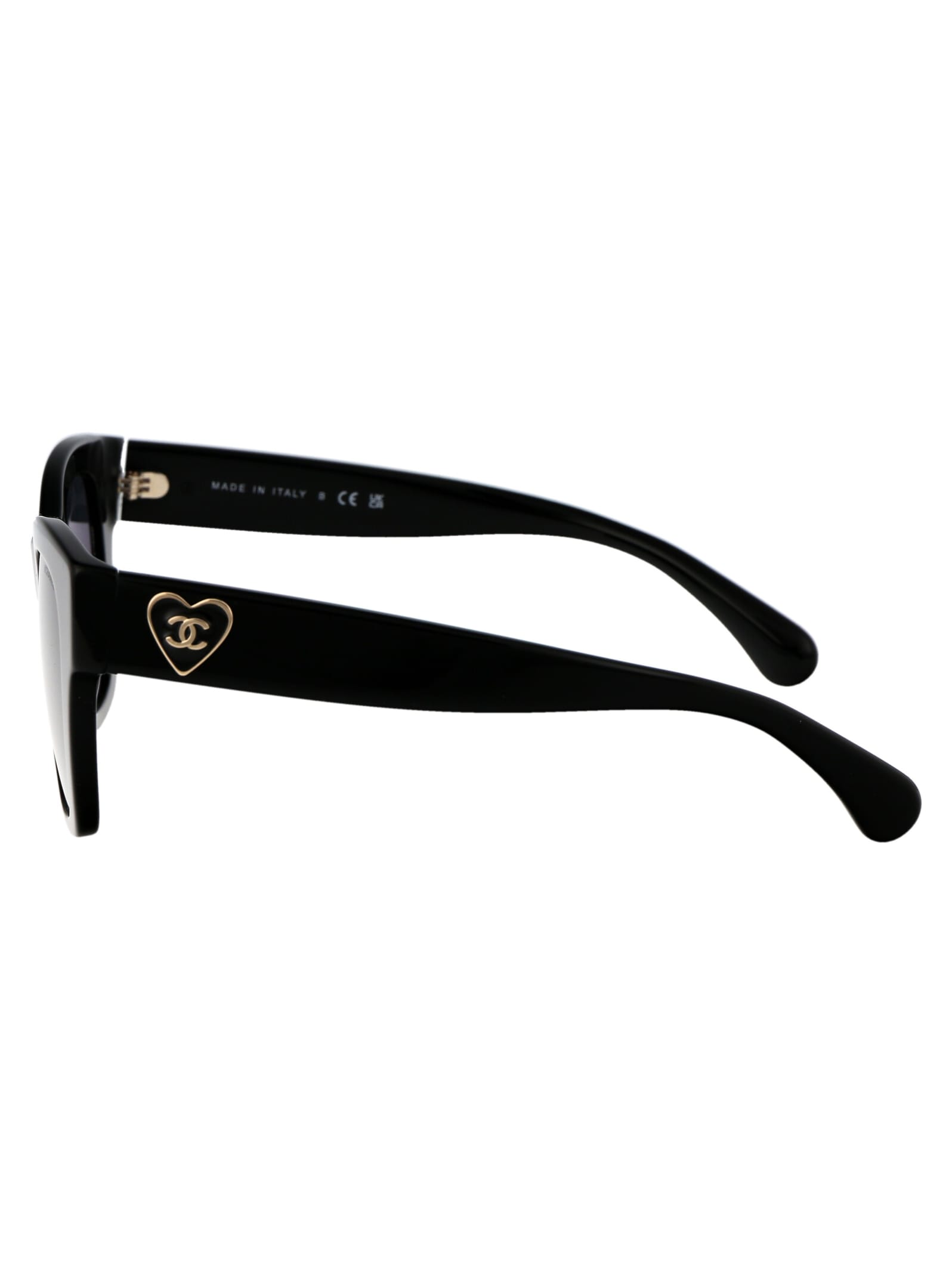 Pre-owned Chanel 0ch5478 Sunglasses In C501s4 Black