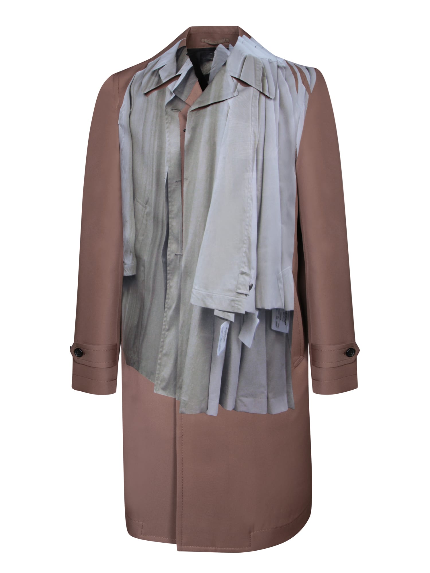 Shop Comme Des Garçons Homme Deux Light Brown Coat