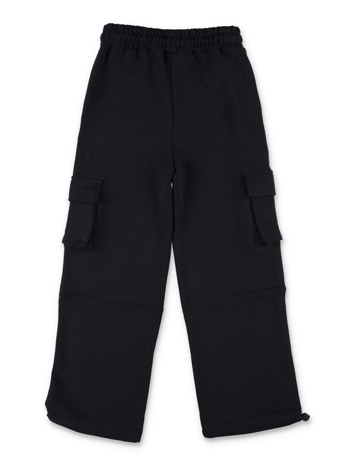 Shop Msgm Logo-printed Track Cargo Pants