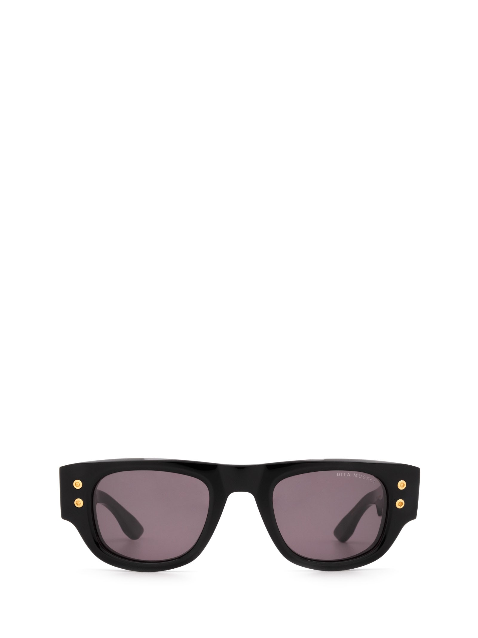 Shop Dita Dts701-a-01-z Black & Gold Sunglasses