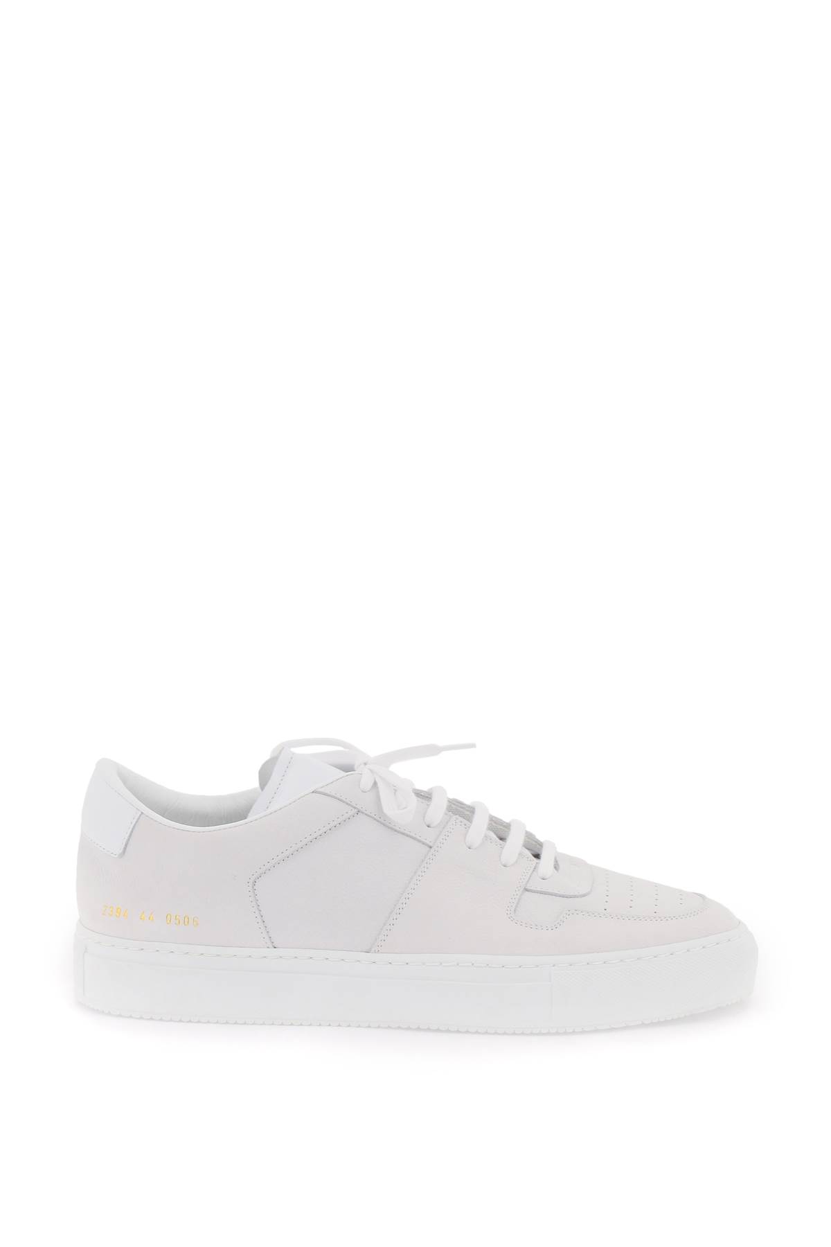 Common Projects Bball Leather Sneakers In White (white)
