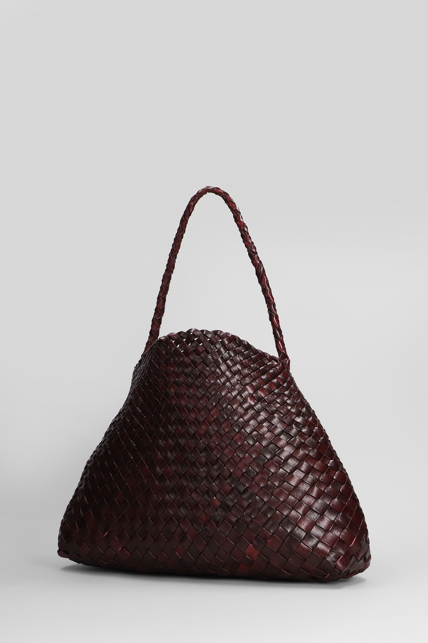 Dragon Diffusion Santa Maria Mini Hand Bag In Bordeaux Leather In Burgundy