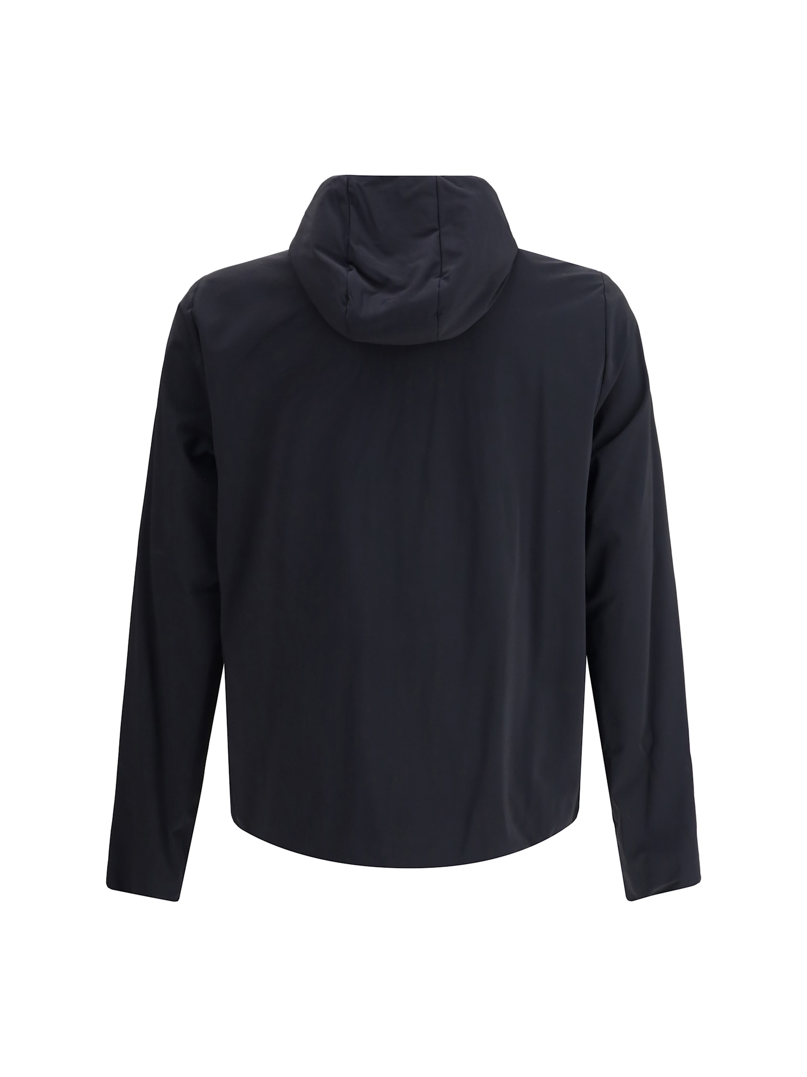 Moncler Padded Zip-up Sweatshirt In Black