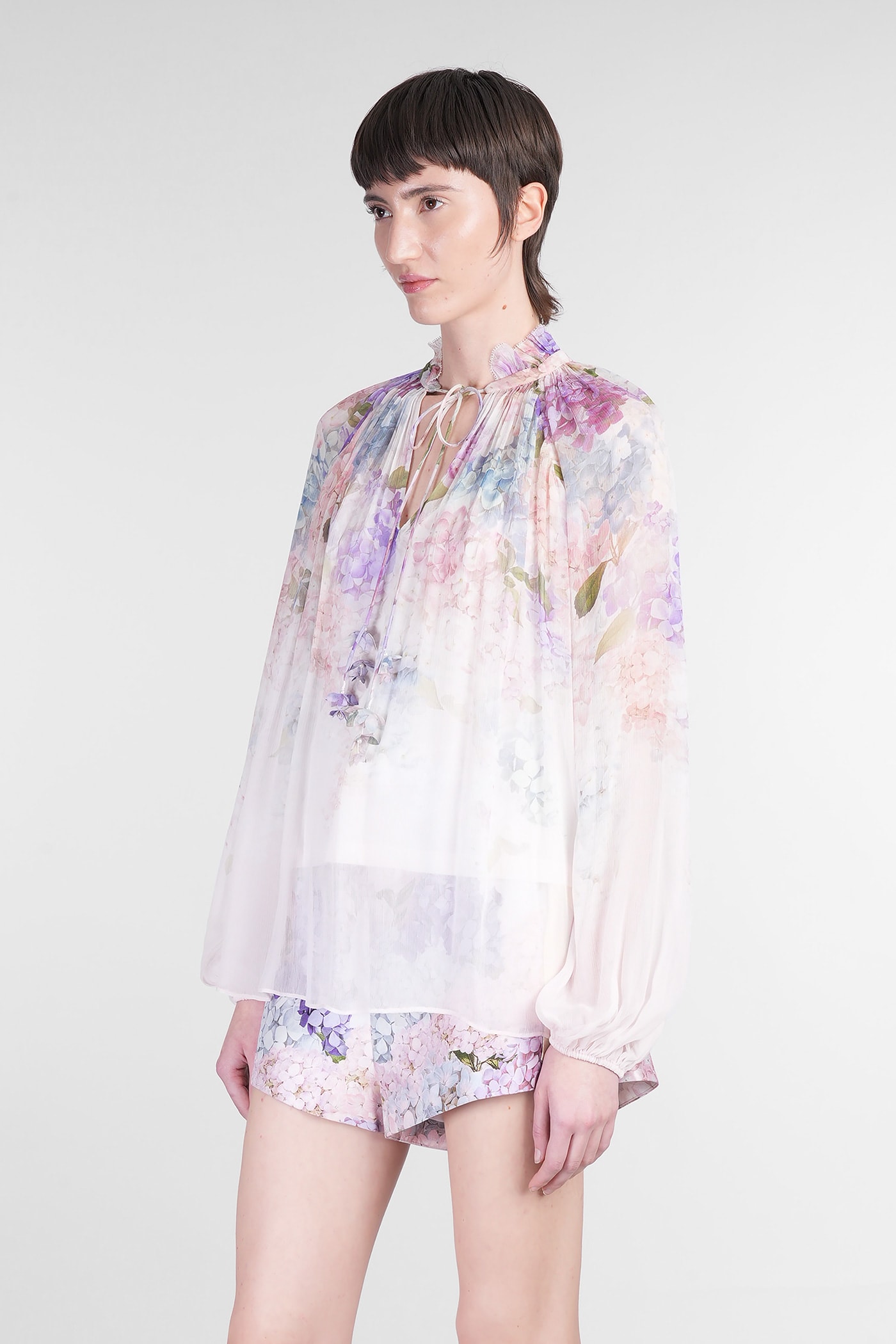 ZIMMERMANN BLOUSE IN MULTICOLOR VISCOSE