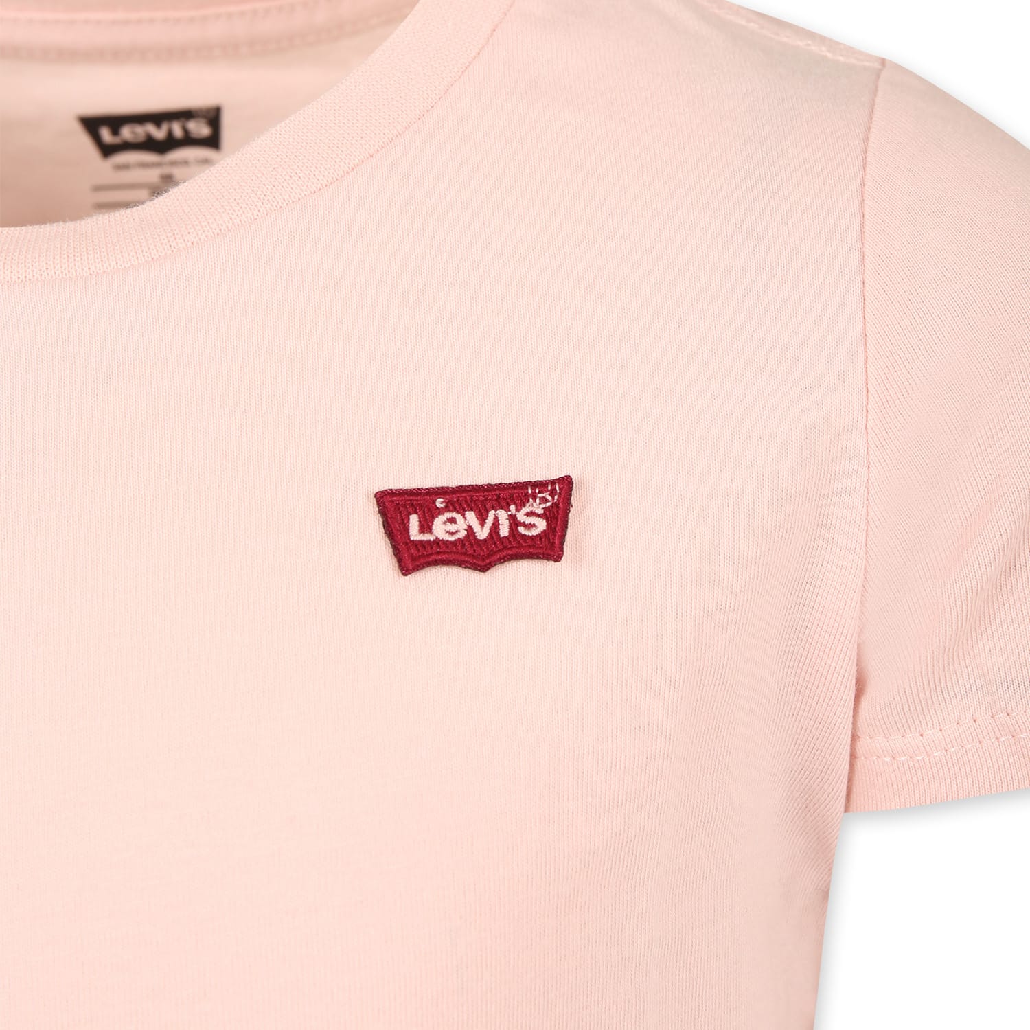 LEVI'S PINK T-SHIRT FOR GIRL WITH LOGO