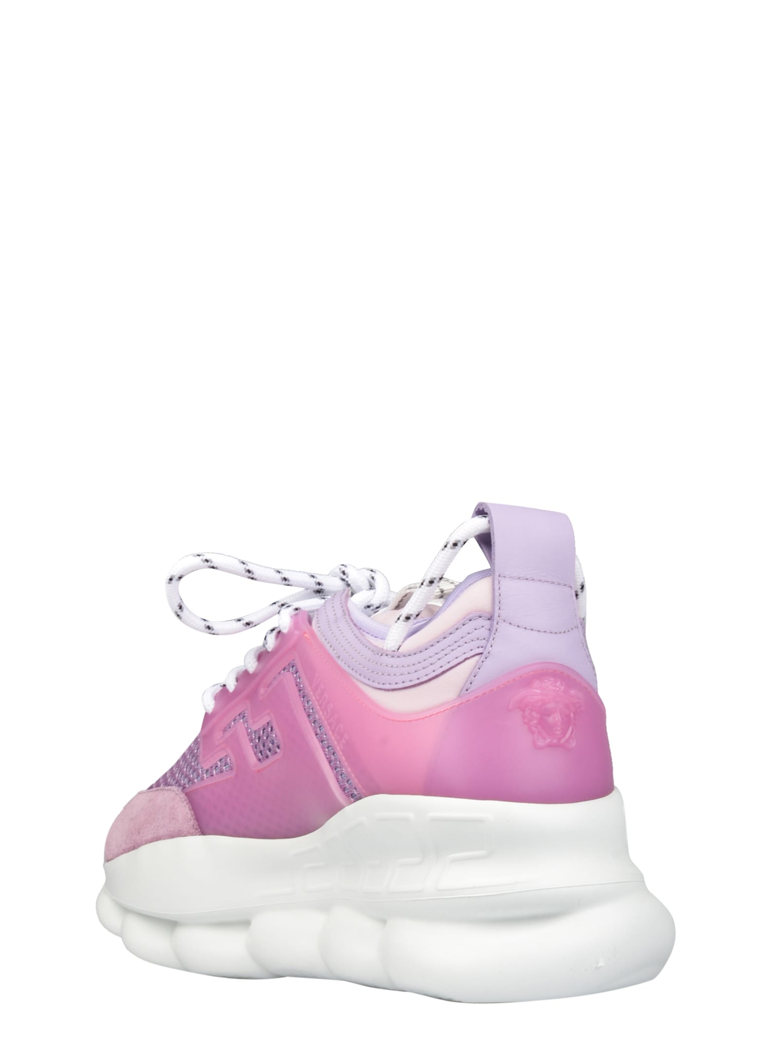 purple versace shoes