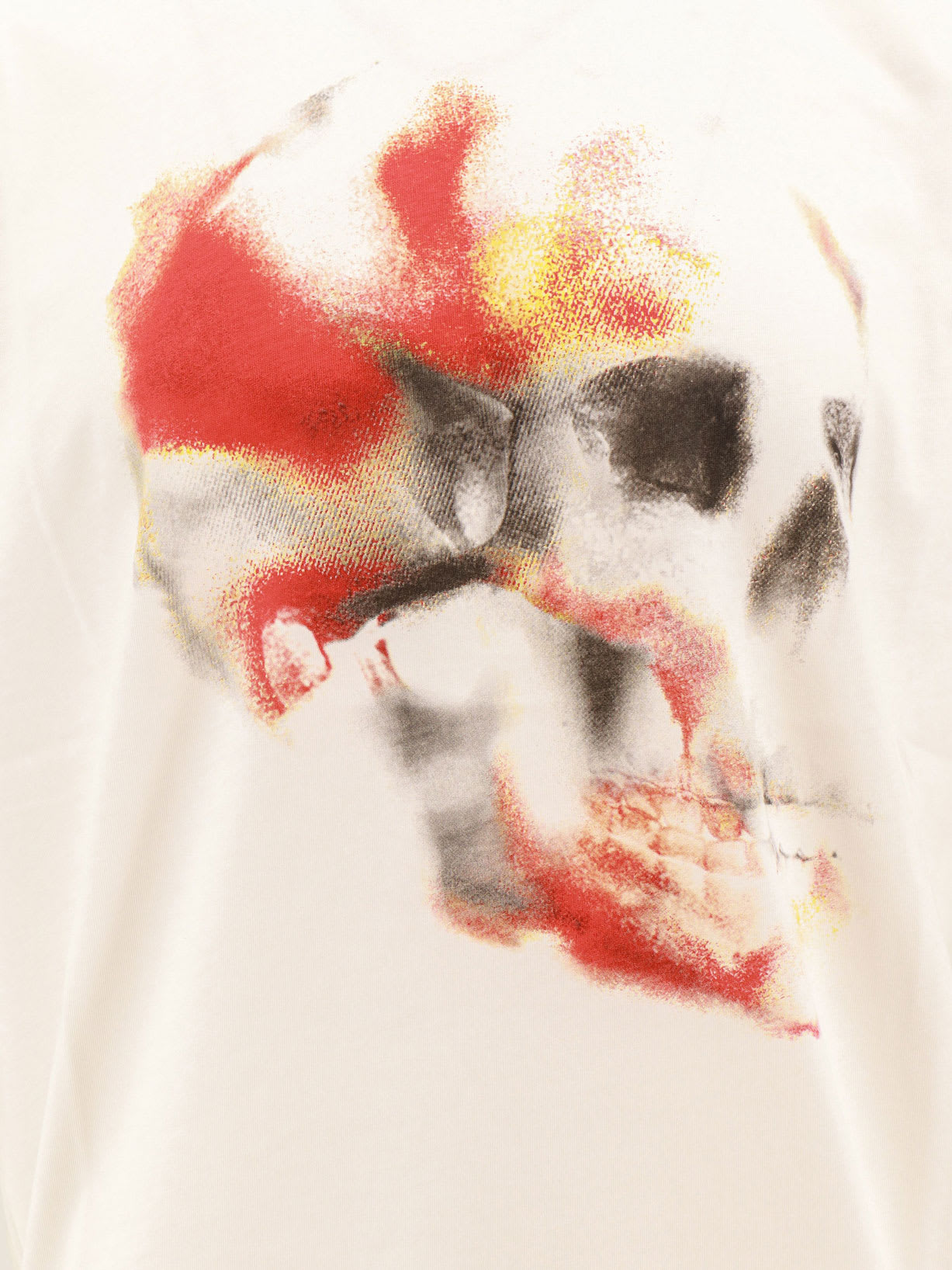 Shop Alexander Mcqueen T-shirt In White/red/black