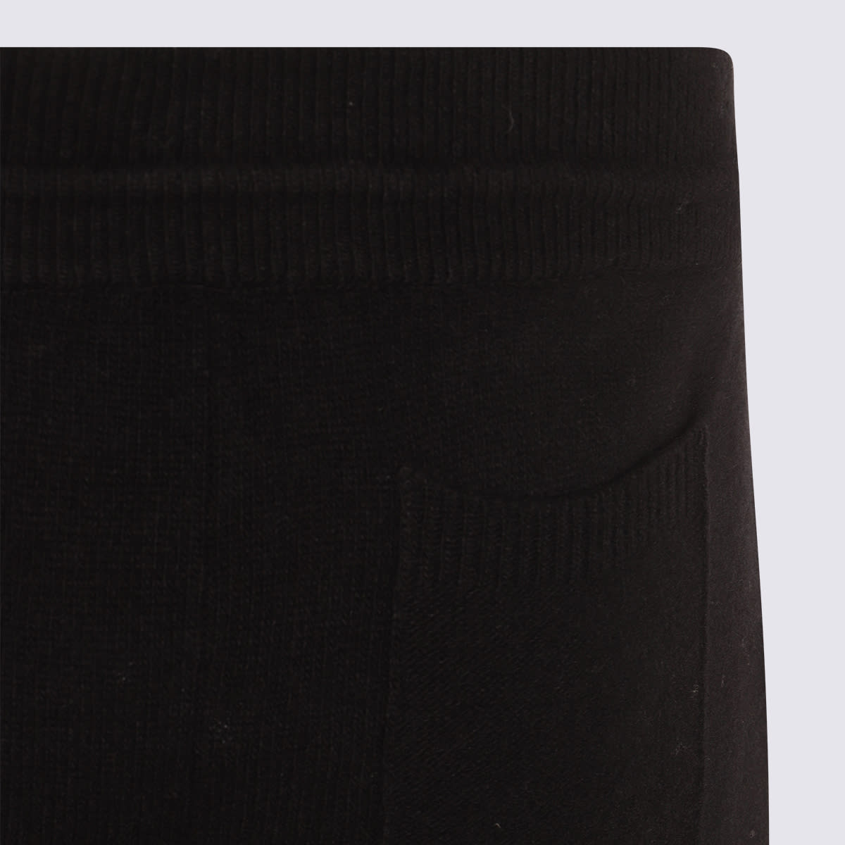 Canali Black Wool Pants In Black