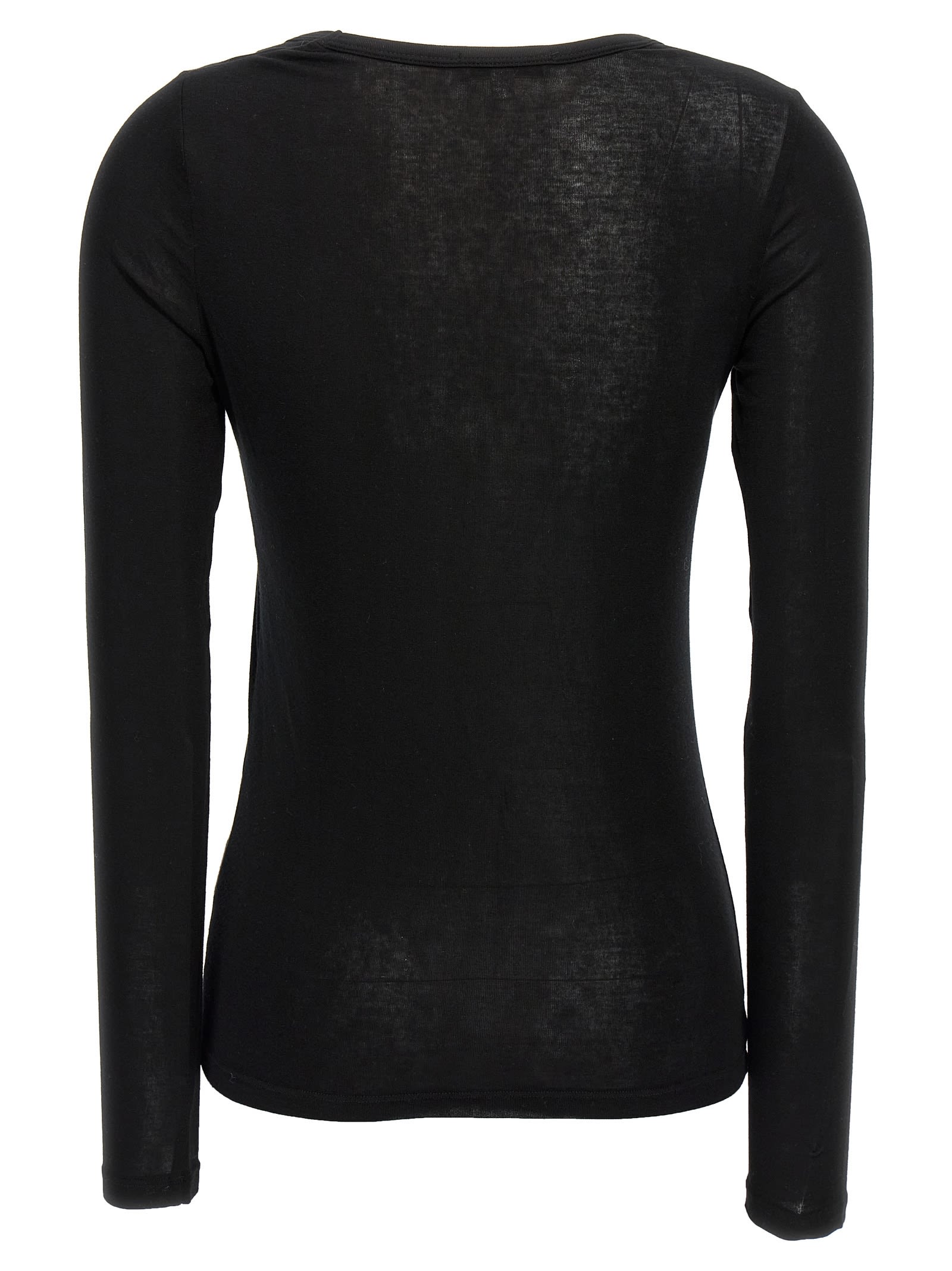 Agolde Scoop-neck Lyocell-blend Jumper In Black