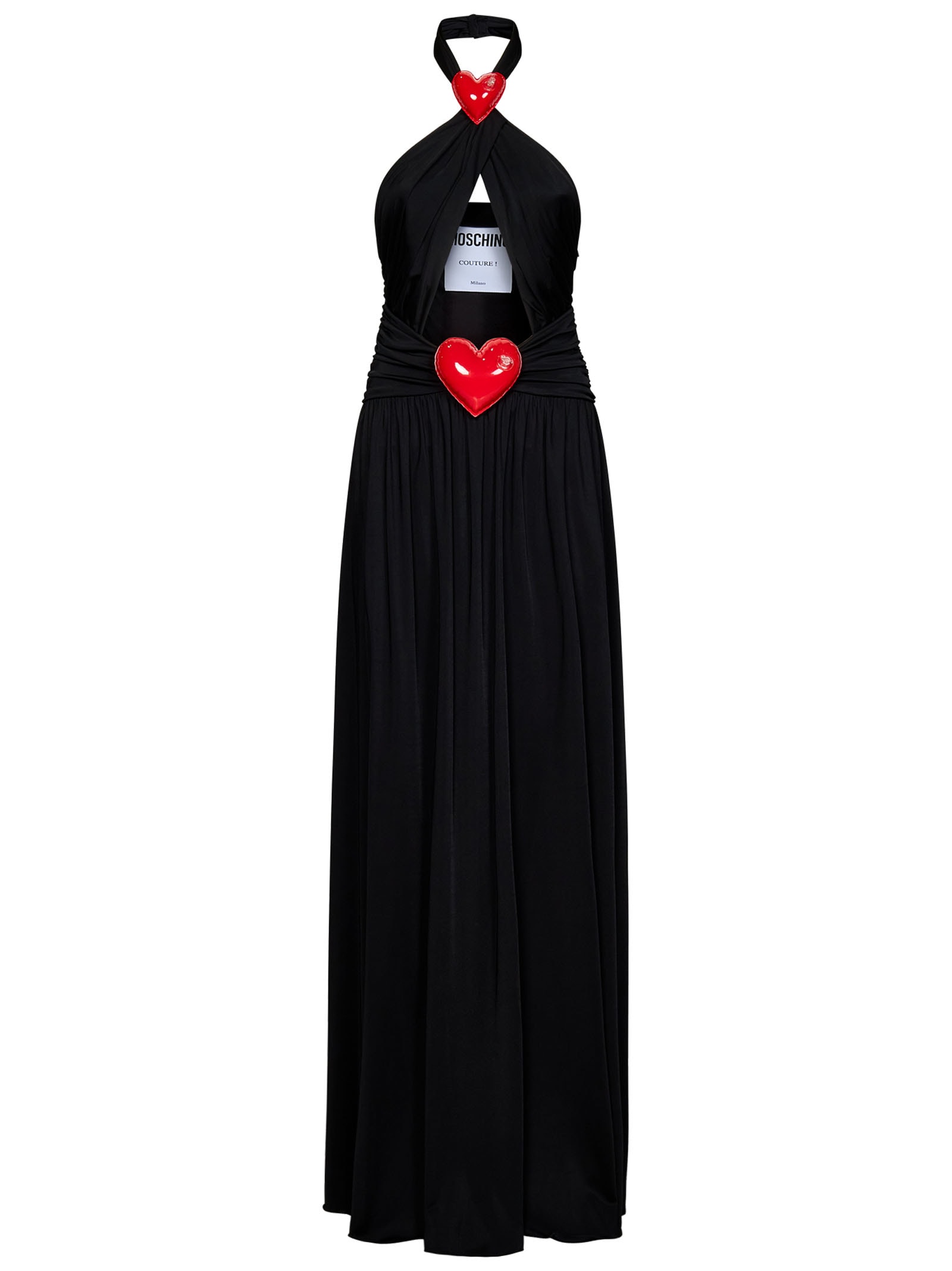 MOSCHINO INFLATABLE HEART LONG DRESS