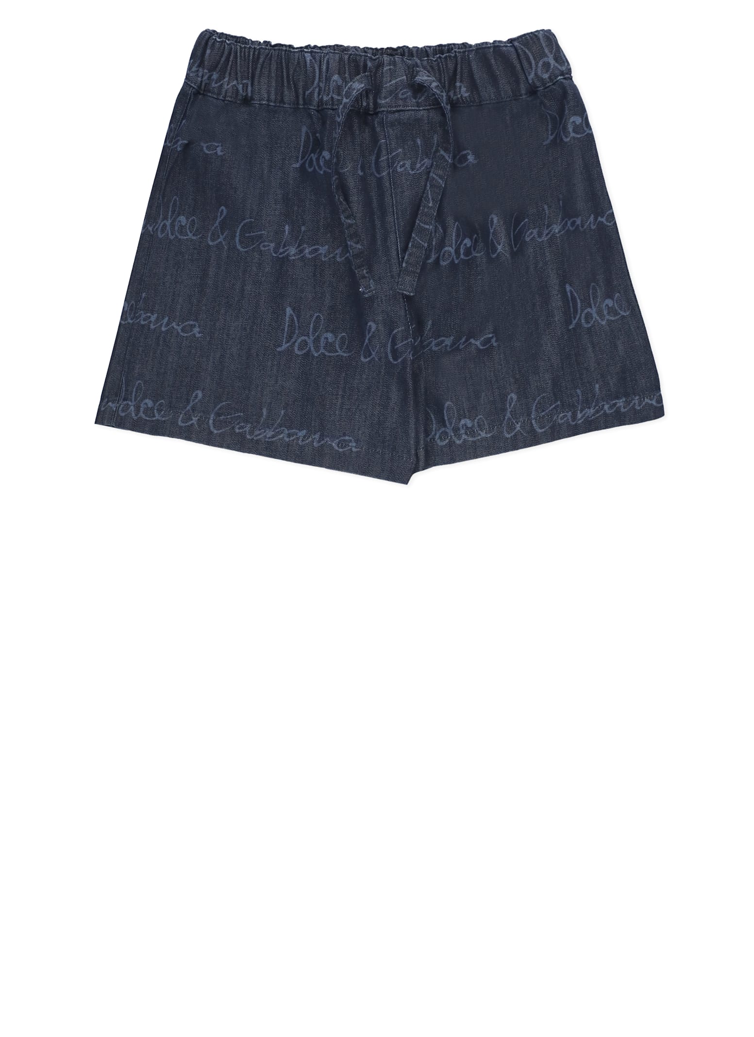 Dolce & Gabbana Cotton Bermuda In Blue