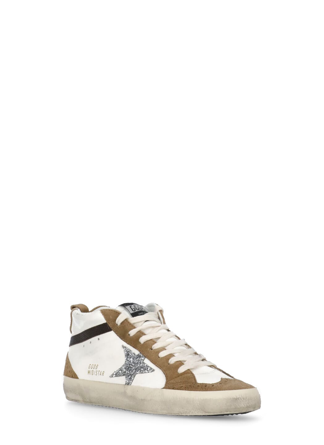 Shop Golden Goose Mid Star Sneakers In White