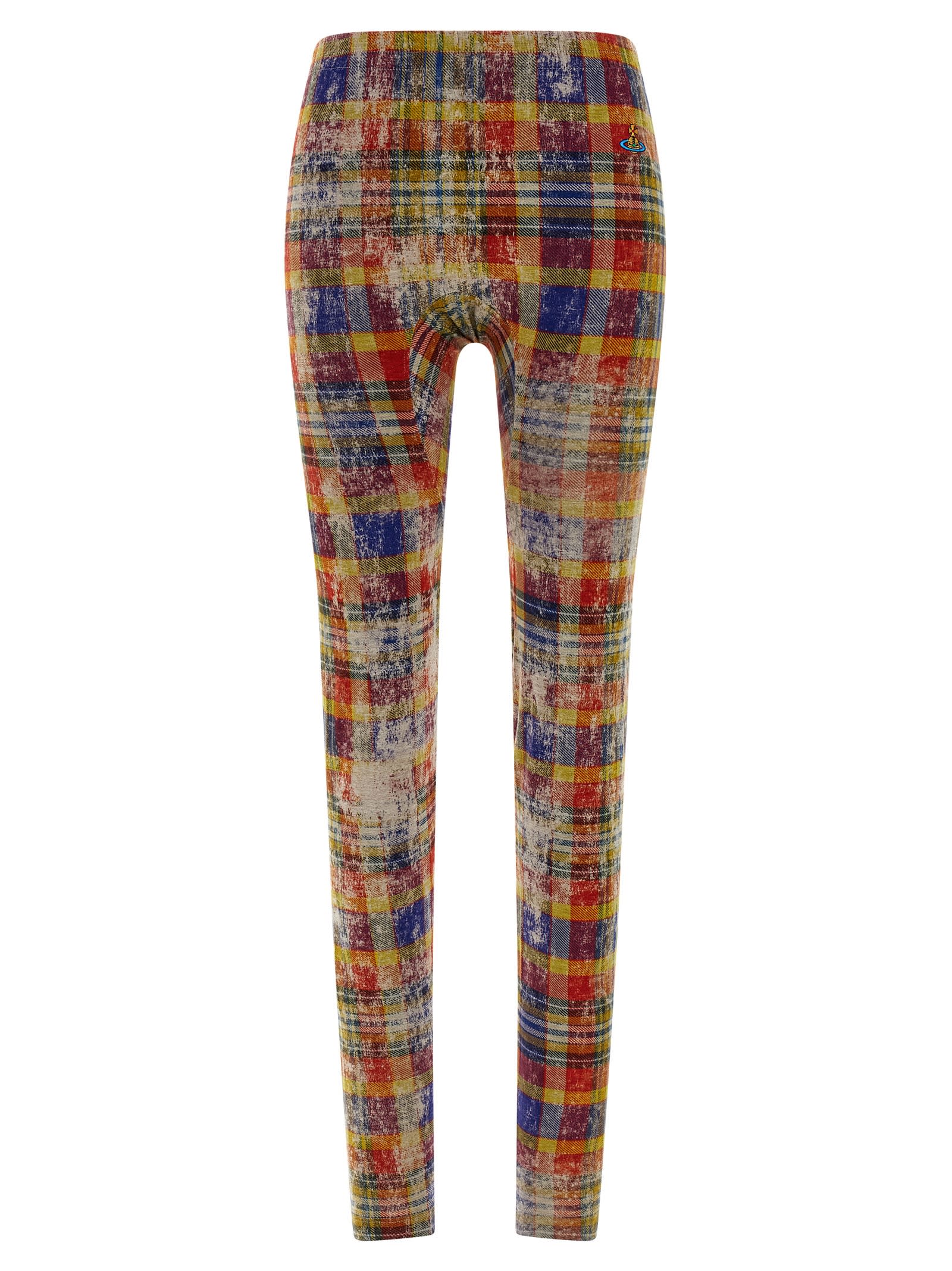 Vivienne Westwood Tartan Leggings Multicolor In Multi