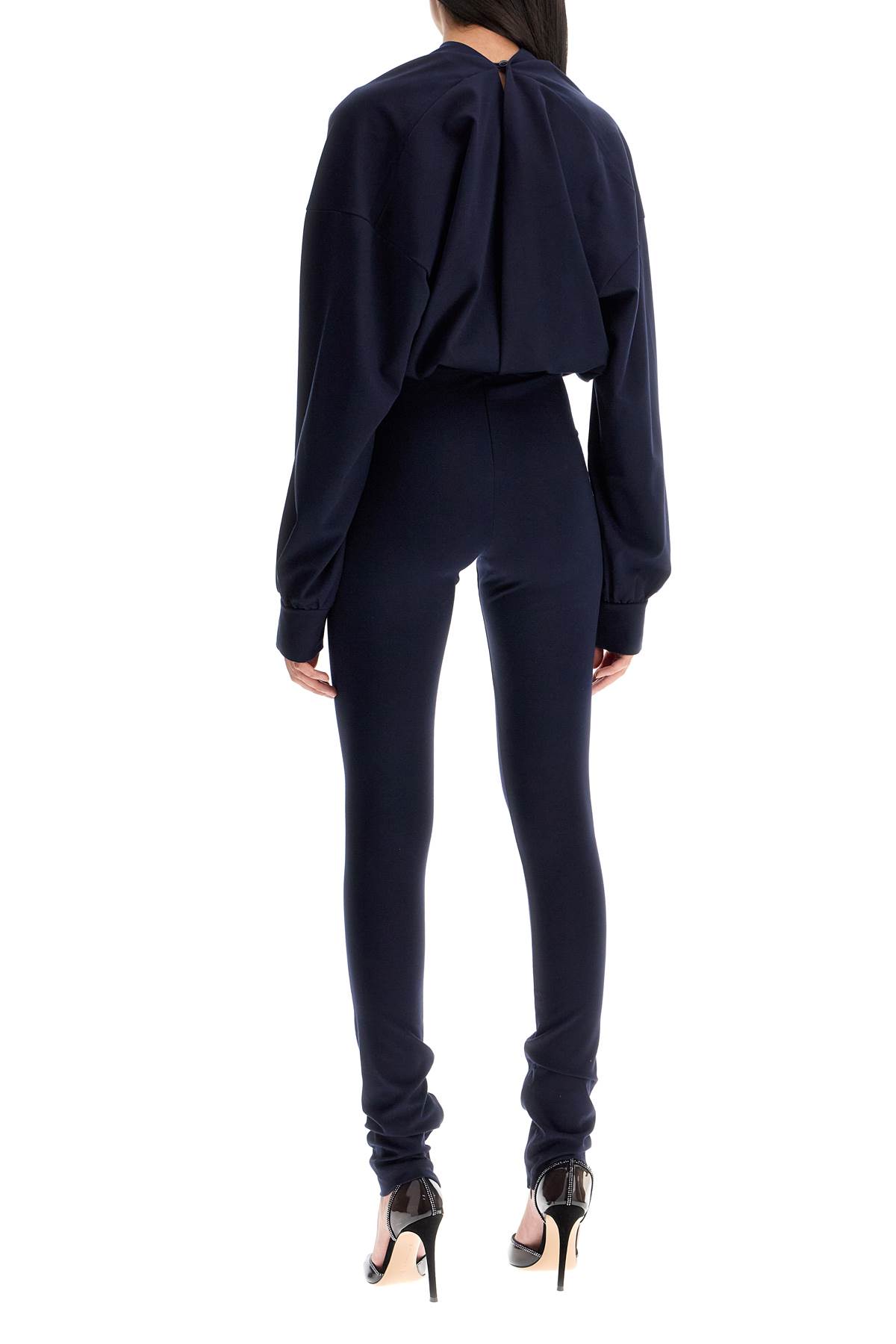 Shop The Andamane Sylvia Jersey Jumpsuit In Dark Blue (blue)