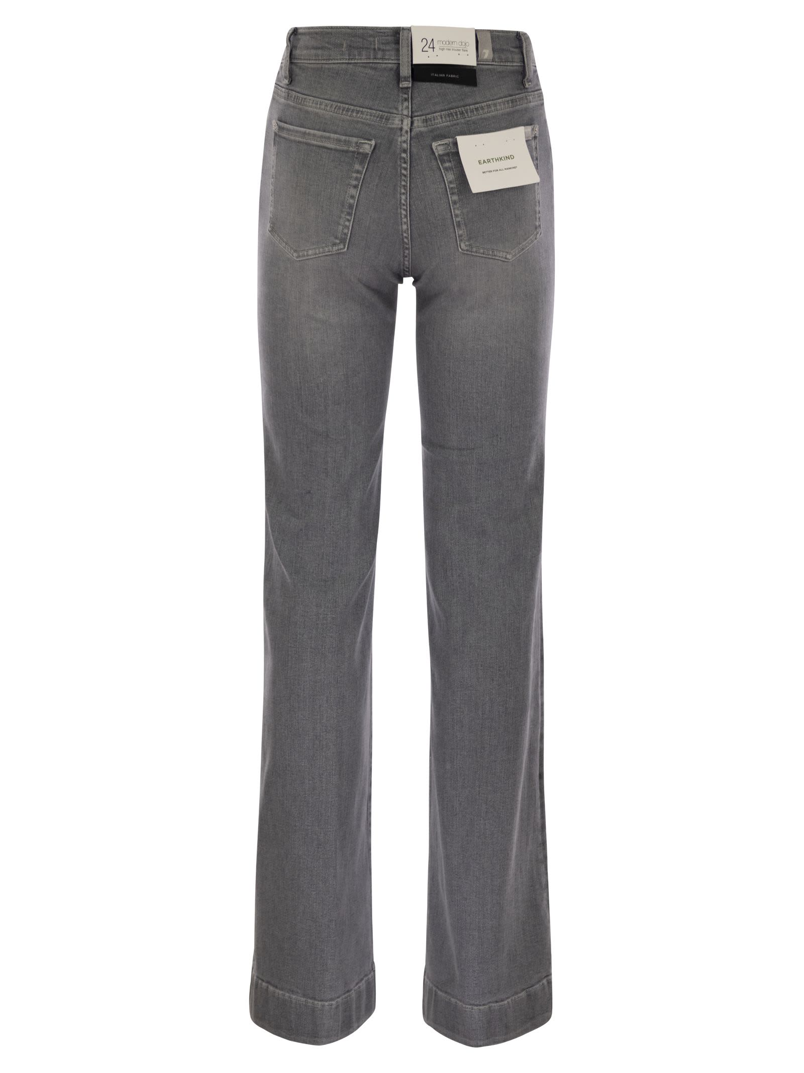 7 For All Mankind Modern Dojo Closing Act Grey In Denim Grey