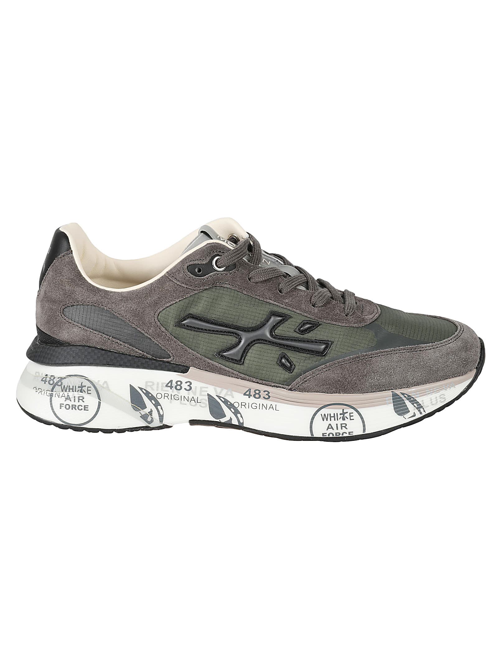 Shop Premiata Moerun Sneakers In Verde Militare