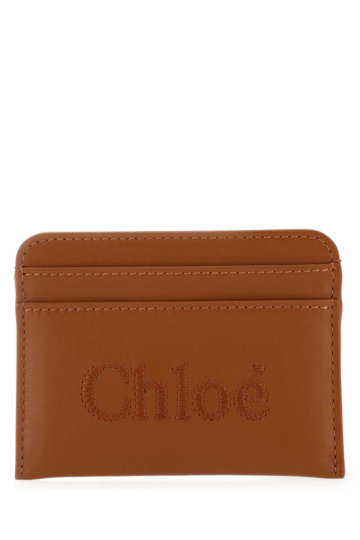 Chloé Caramel Leather Card Holder