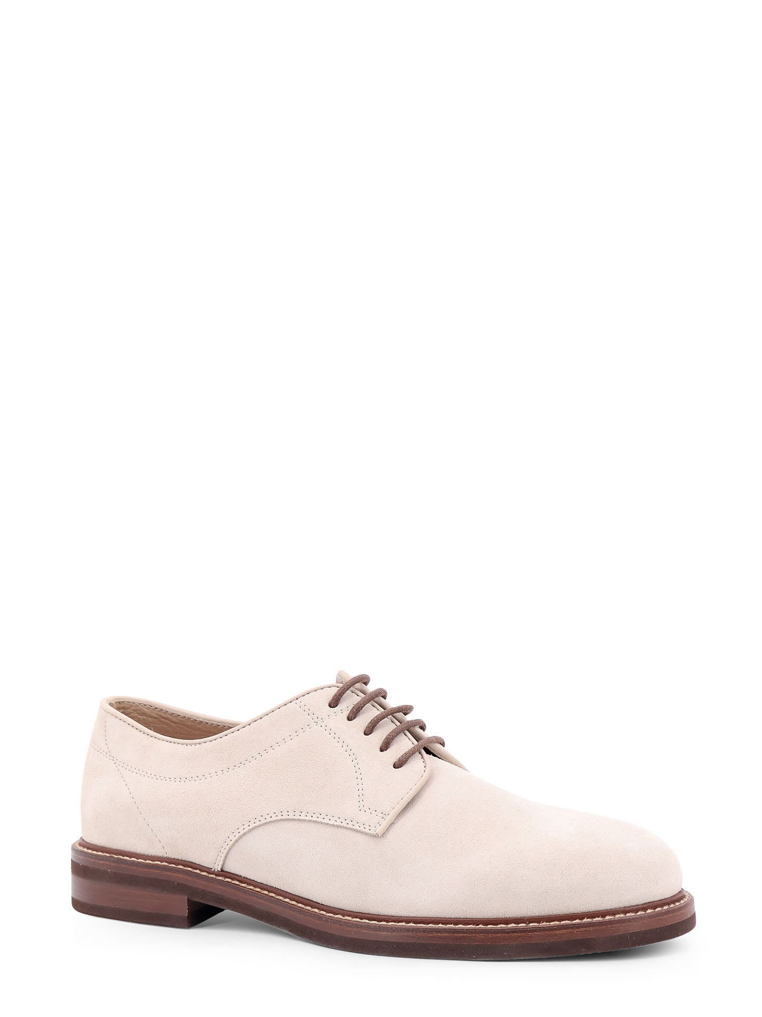 Shop Brunello Cucinelli Lace-up Shoe In Brown