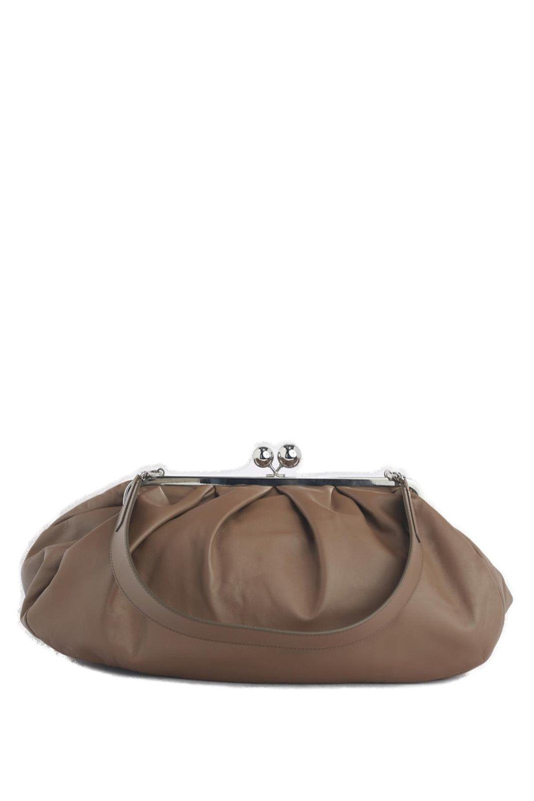 Shop Weekend Max Mara Large Pasticcino Bag In Nero