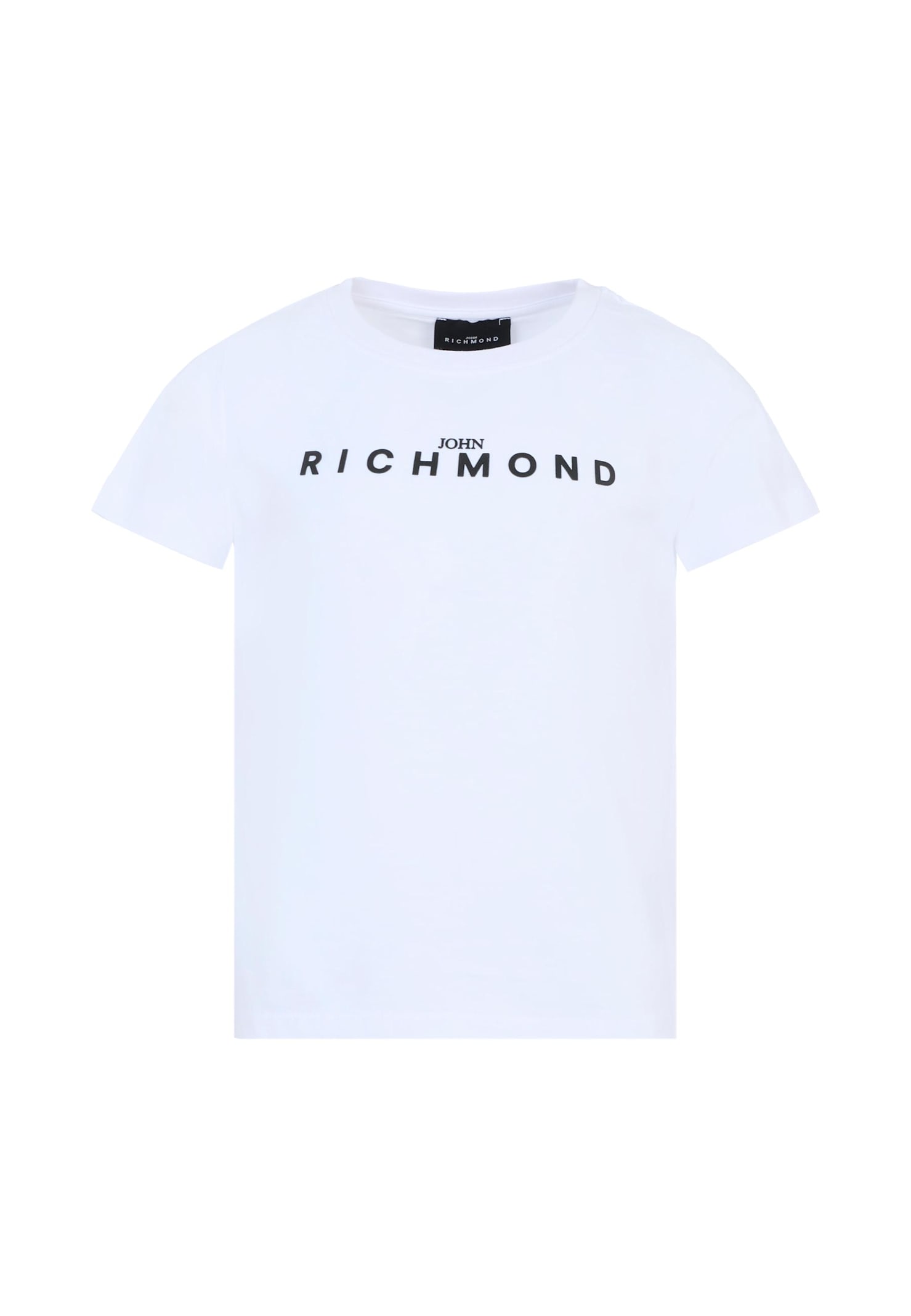 Richmond White T-shirt For Kids With Logo