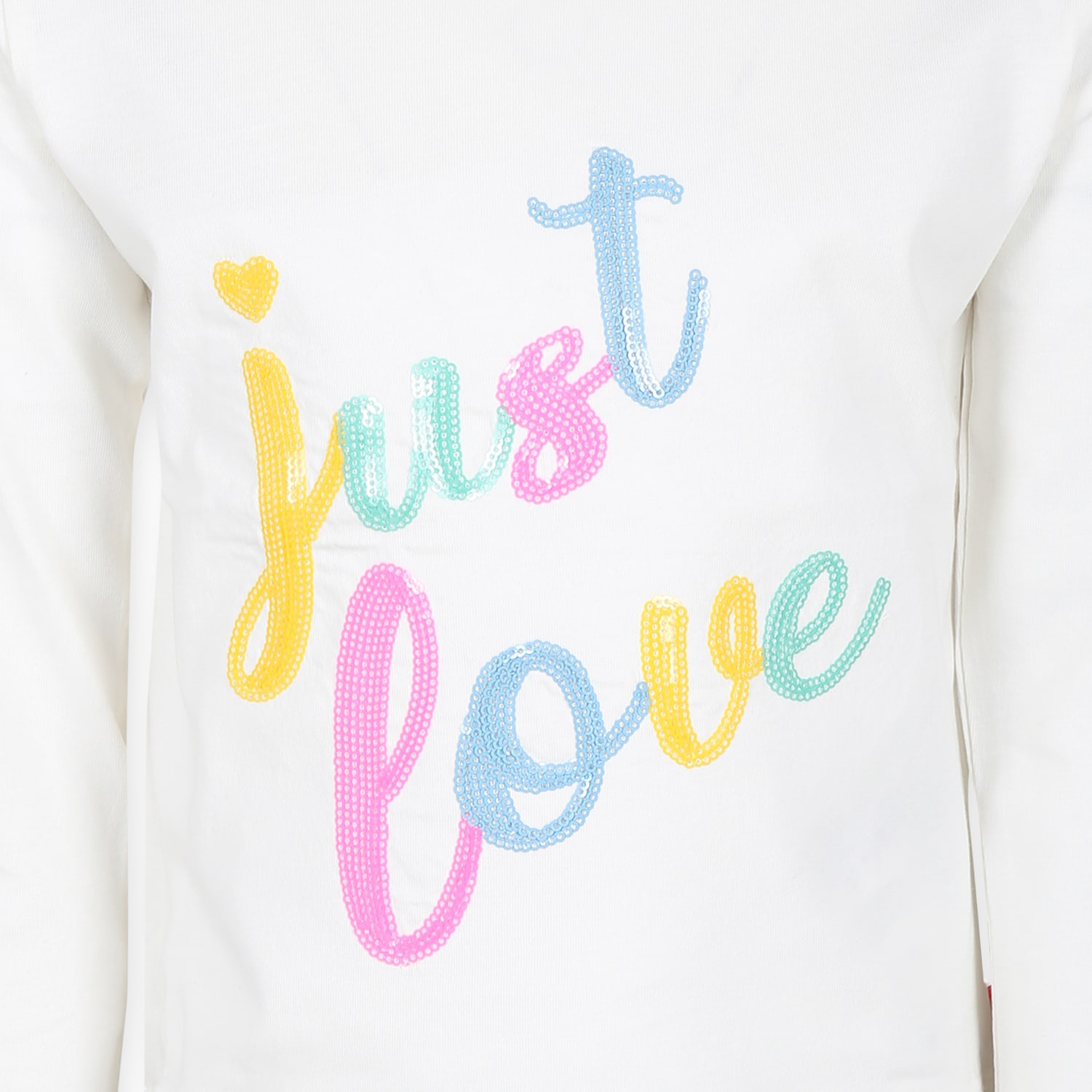 Billieblush Long-sleeved T-shirt In Ivory