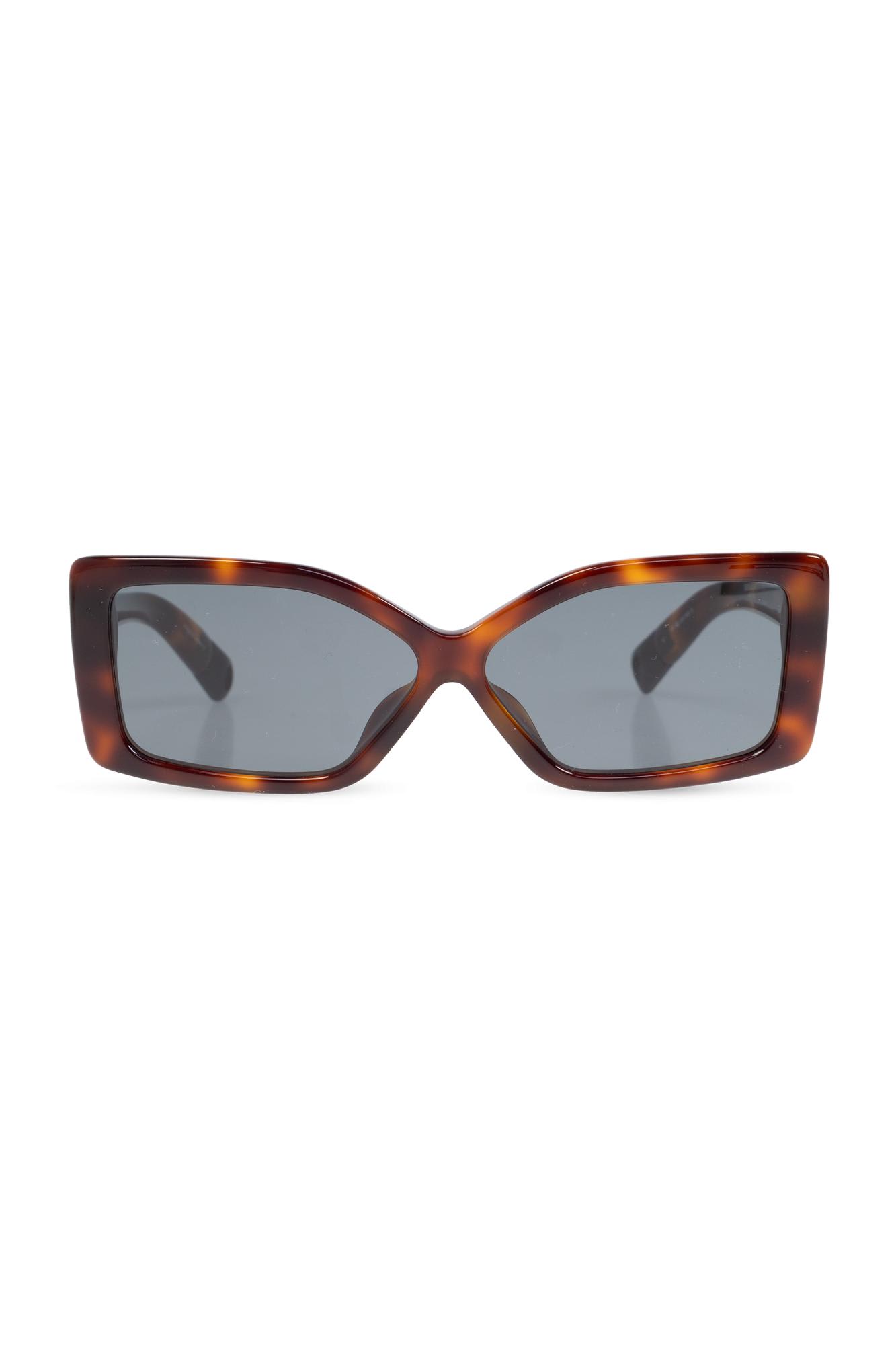 Shop Jacquemus Sunglasses In Brown