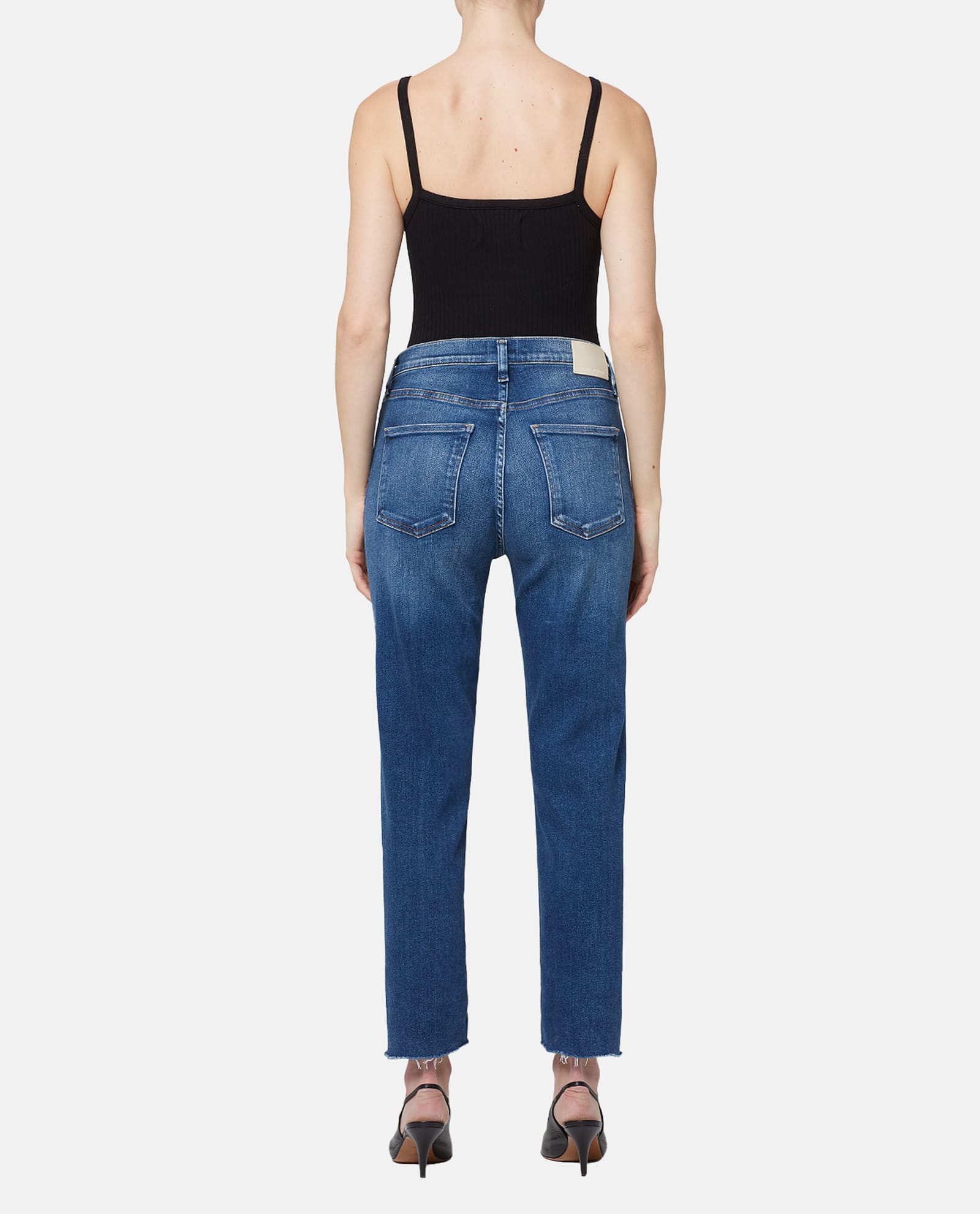 Shop Citizens Of Humanity Palma Straight Denim Pants In Blue