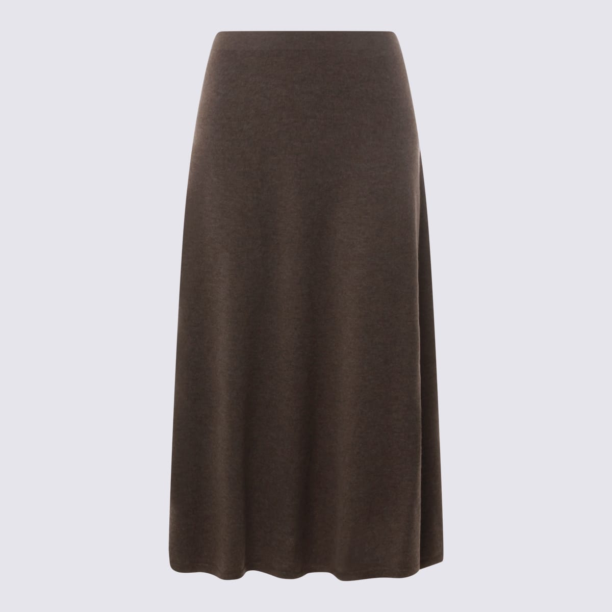 The Row Brown Sepia Cachemire Masini Skirt In Burgundy
