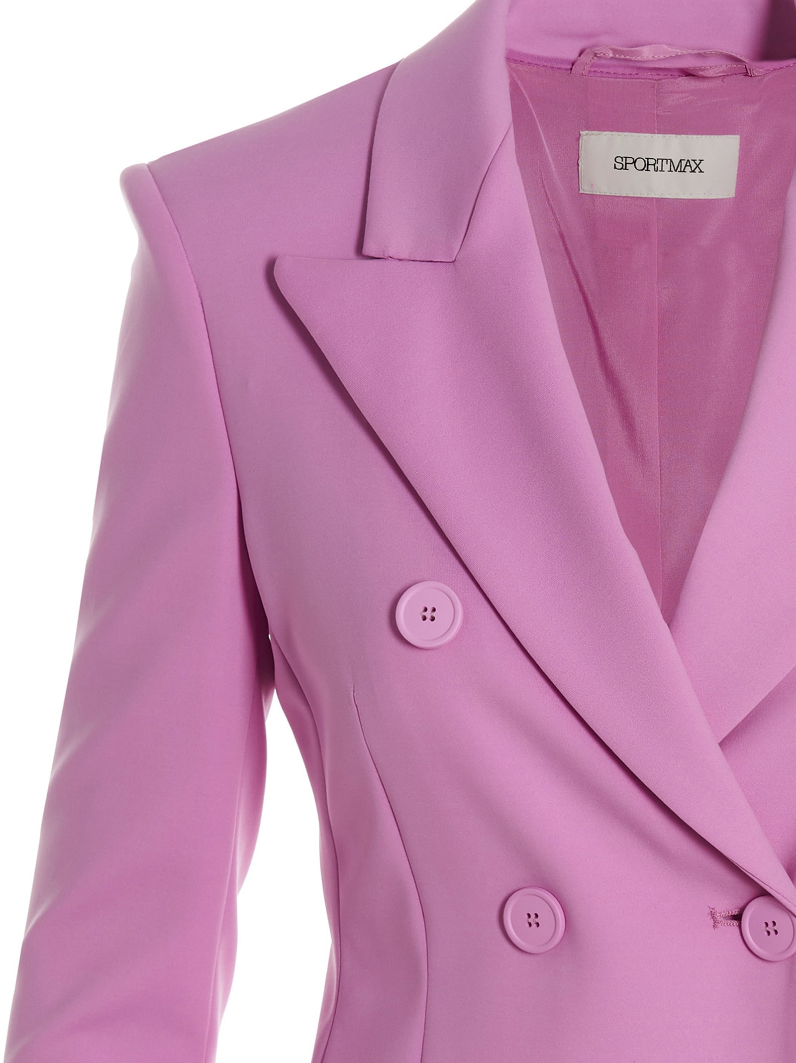 Shop Sportmax Frizzo Blazer In Lilac