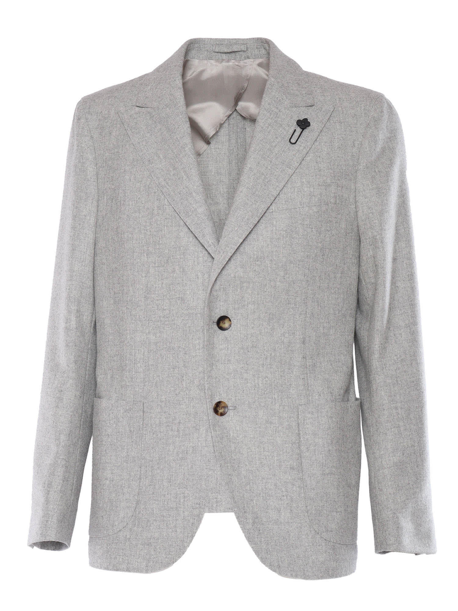 Lardini Cashmere Jacket In Multicolor