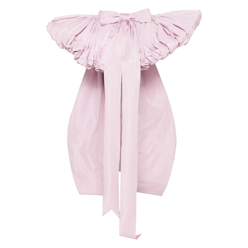Dsquared2 High-low Layered Skirt Bow Detail In Pink
