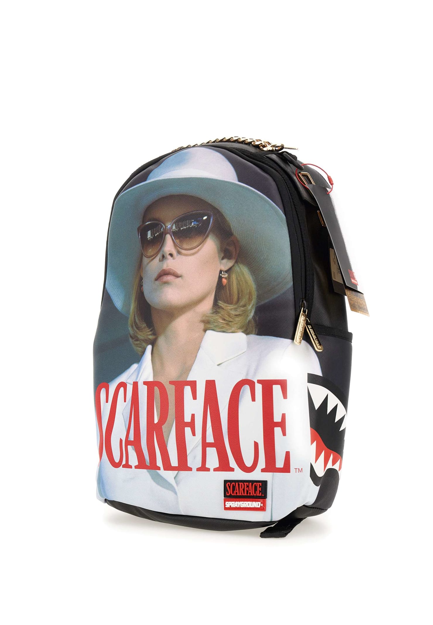 Shop Sprayground Scarface Stairs Vegan Leather Backpack In Black