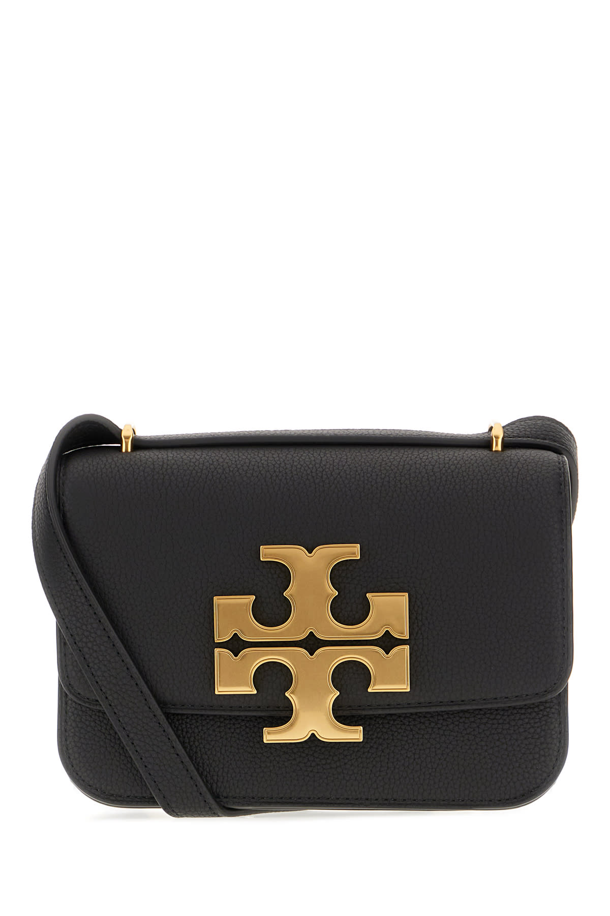 Tory Burch Pebbled Leather Small Eleanor Shoulder Bag In Black