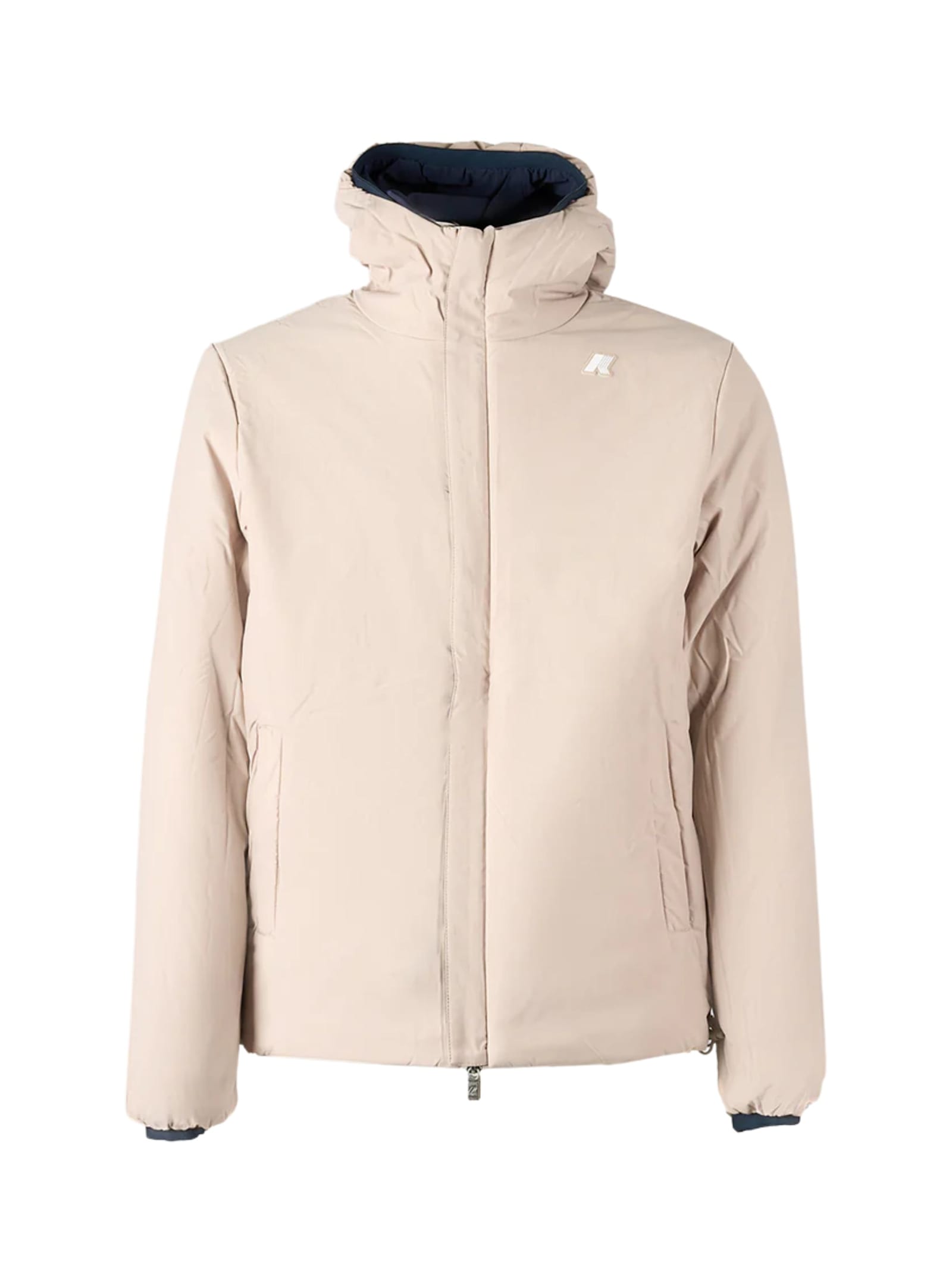 K-way Jack St Warm Double Slim-fit Giacca Reversibile. In Poliestere Elasticizzato Impermeabile. Imbottitu In Blue