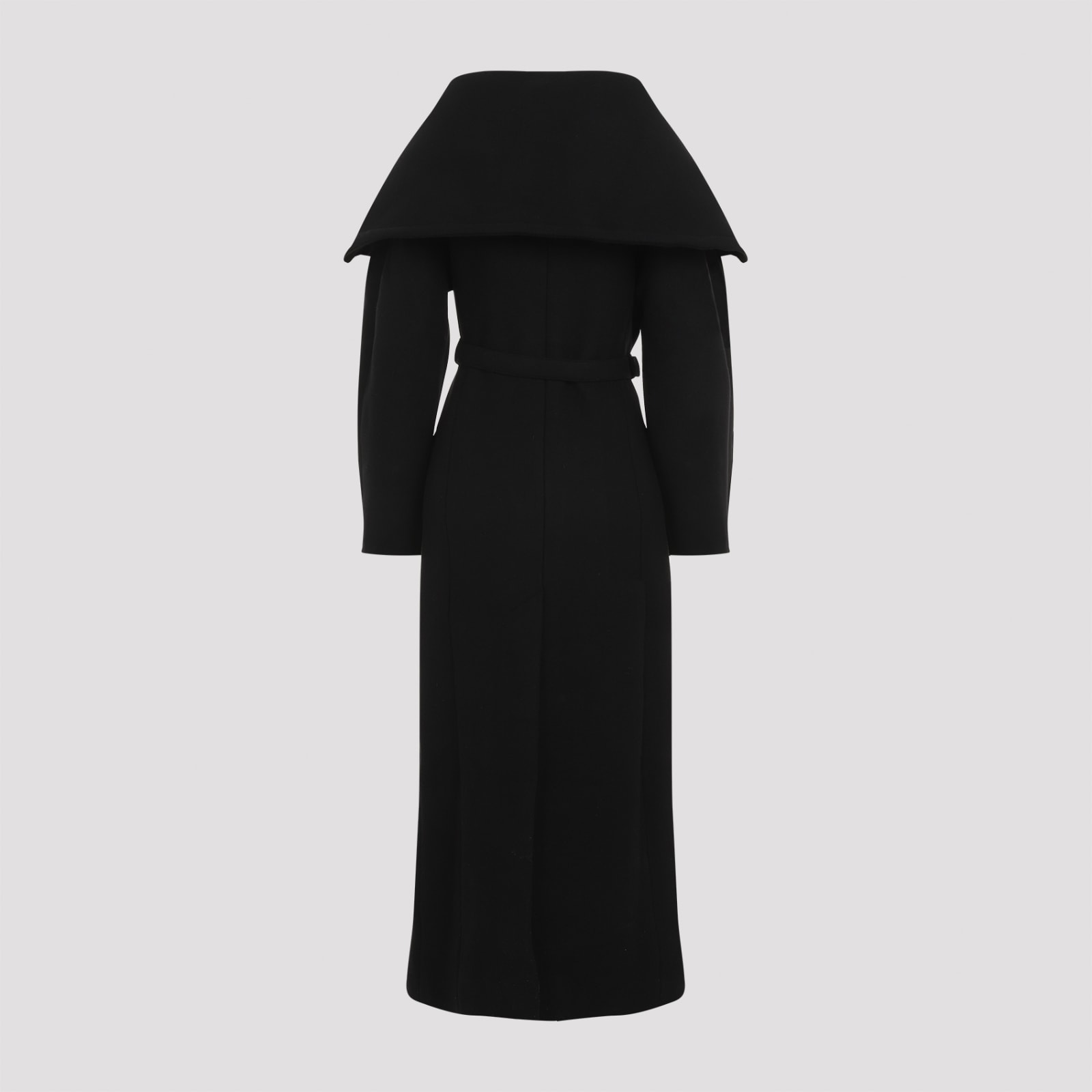 Shop Jacquemus Le Manteau Caruso Coat In Black