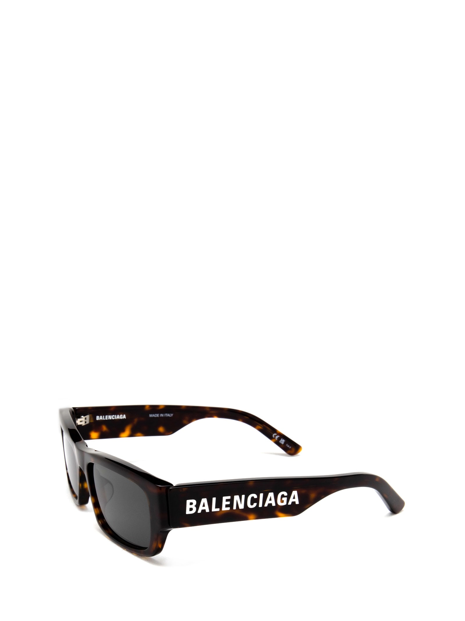Shop Balenciaga Bb0261sa Havana Sunglasses