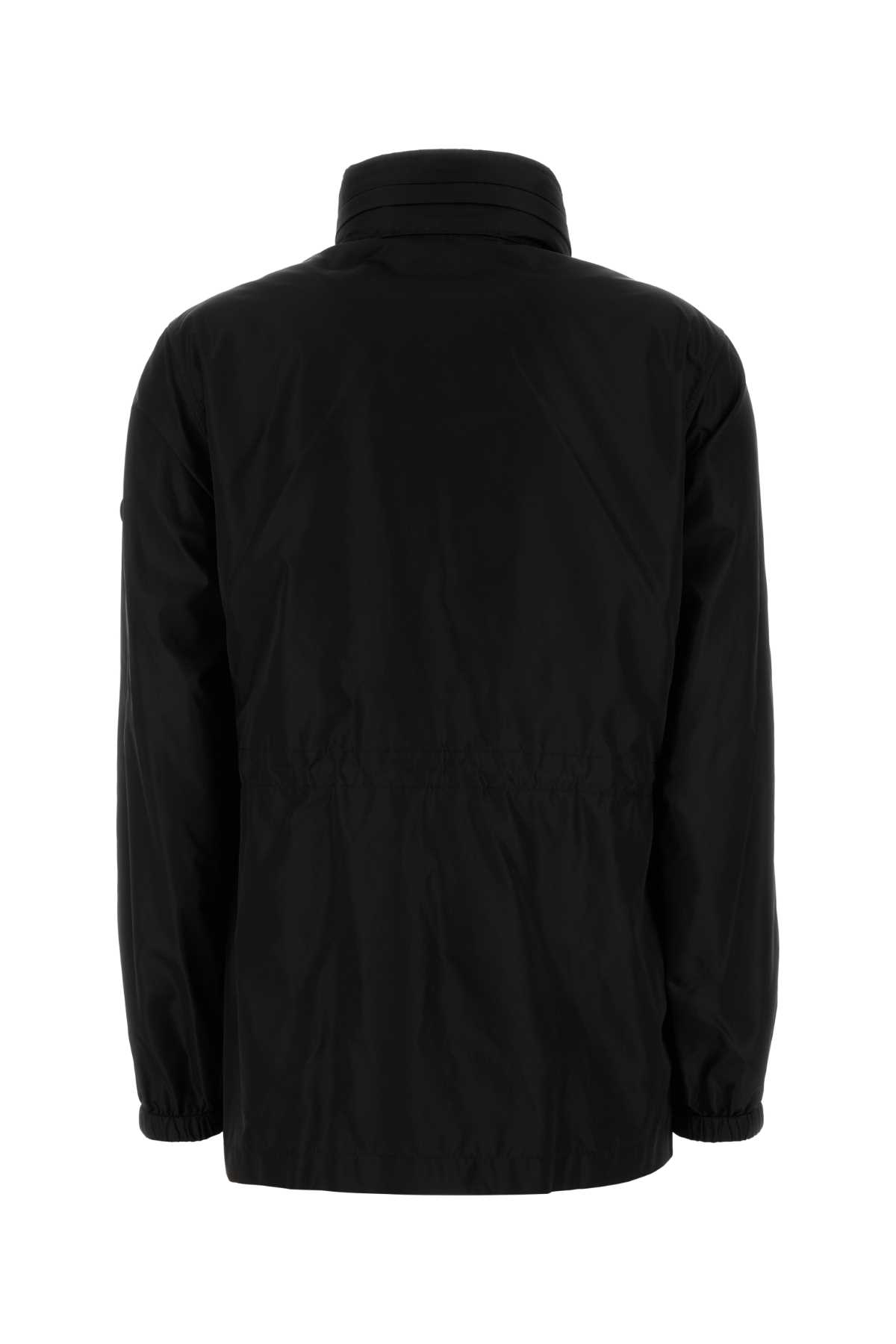 Burberry Black Nylon Parka In Black