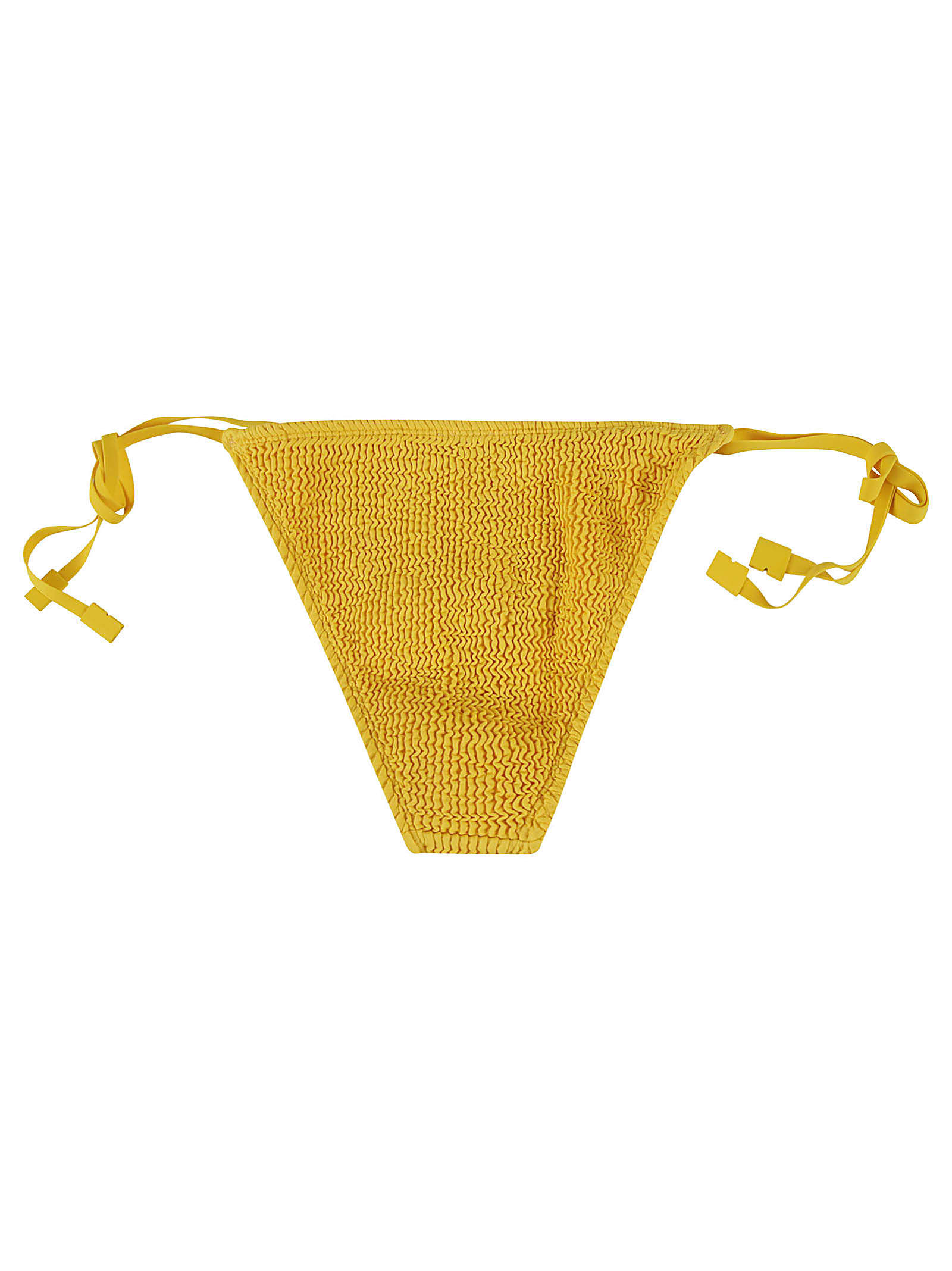 Shop Burberry Ribbed Bottom Swimsuit In Sunflower