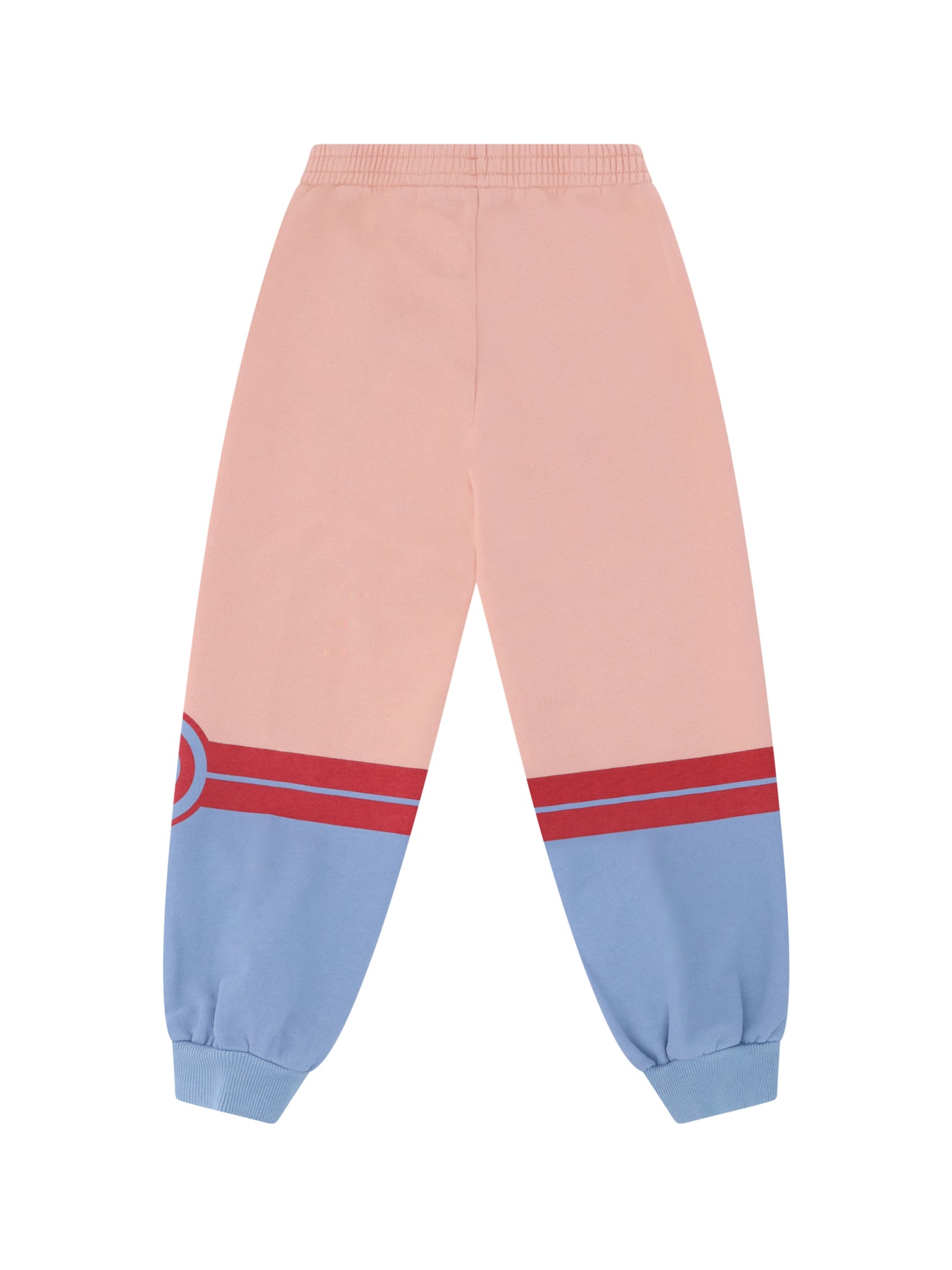 Shop Gucci Pants For Girl In Pink/sky/tulips