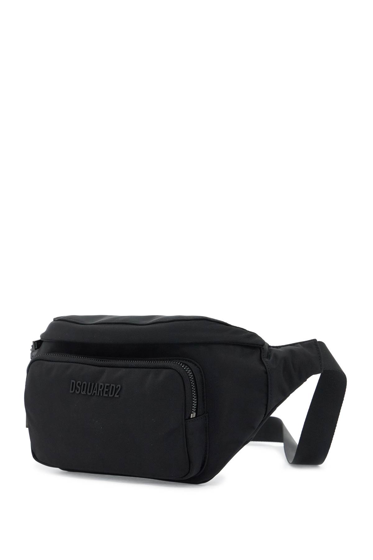 Dsquared2 Logo-embossed Canvas Belt Bag In Nero (black)