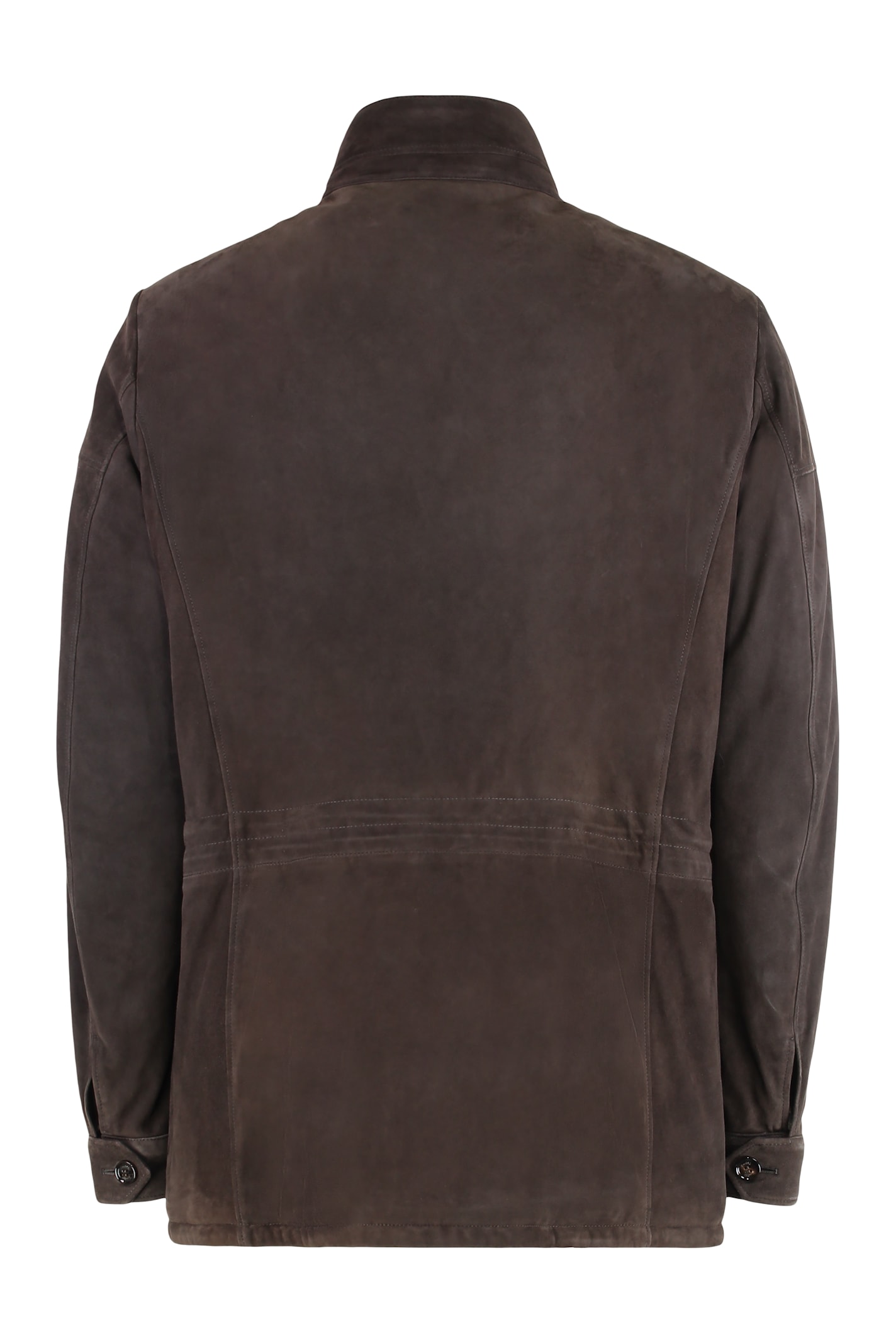 Moorer Button-fastening Flap-pocket Jacket In Brown
