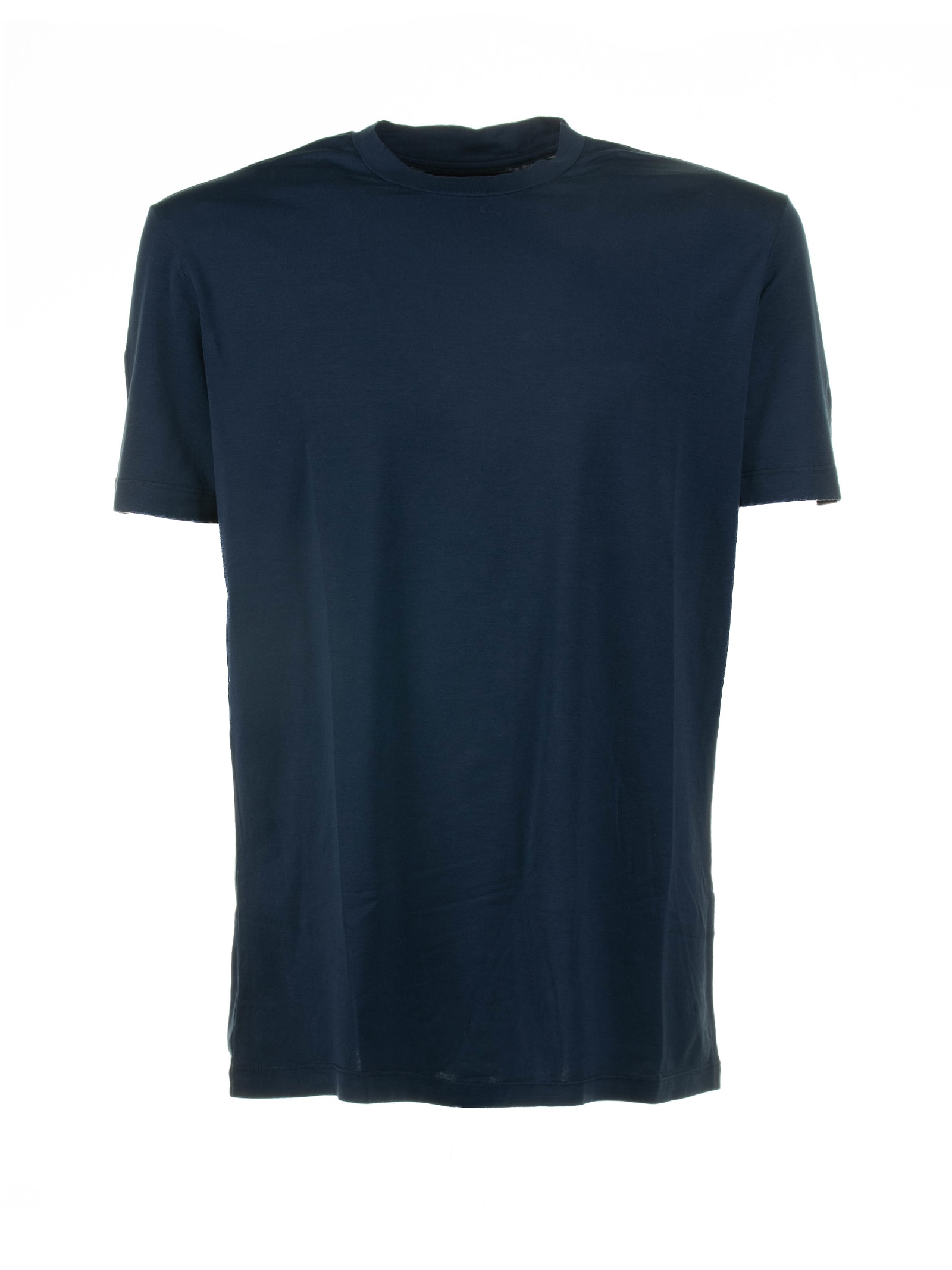 Shop Altea Blue Cotton T-shirt