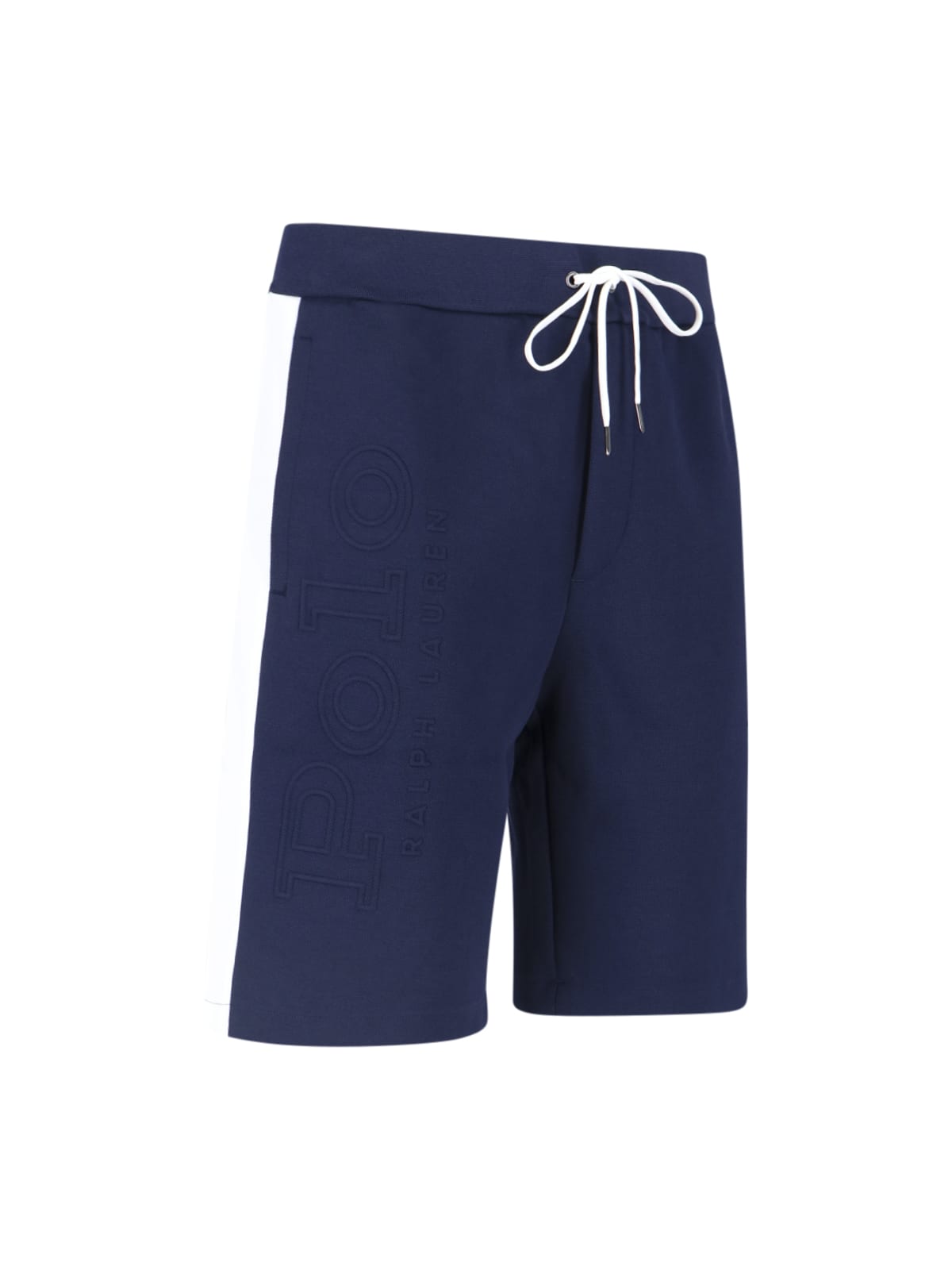 Shop Polo Ralph Lauren Logo Sporty Shorts In Blue