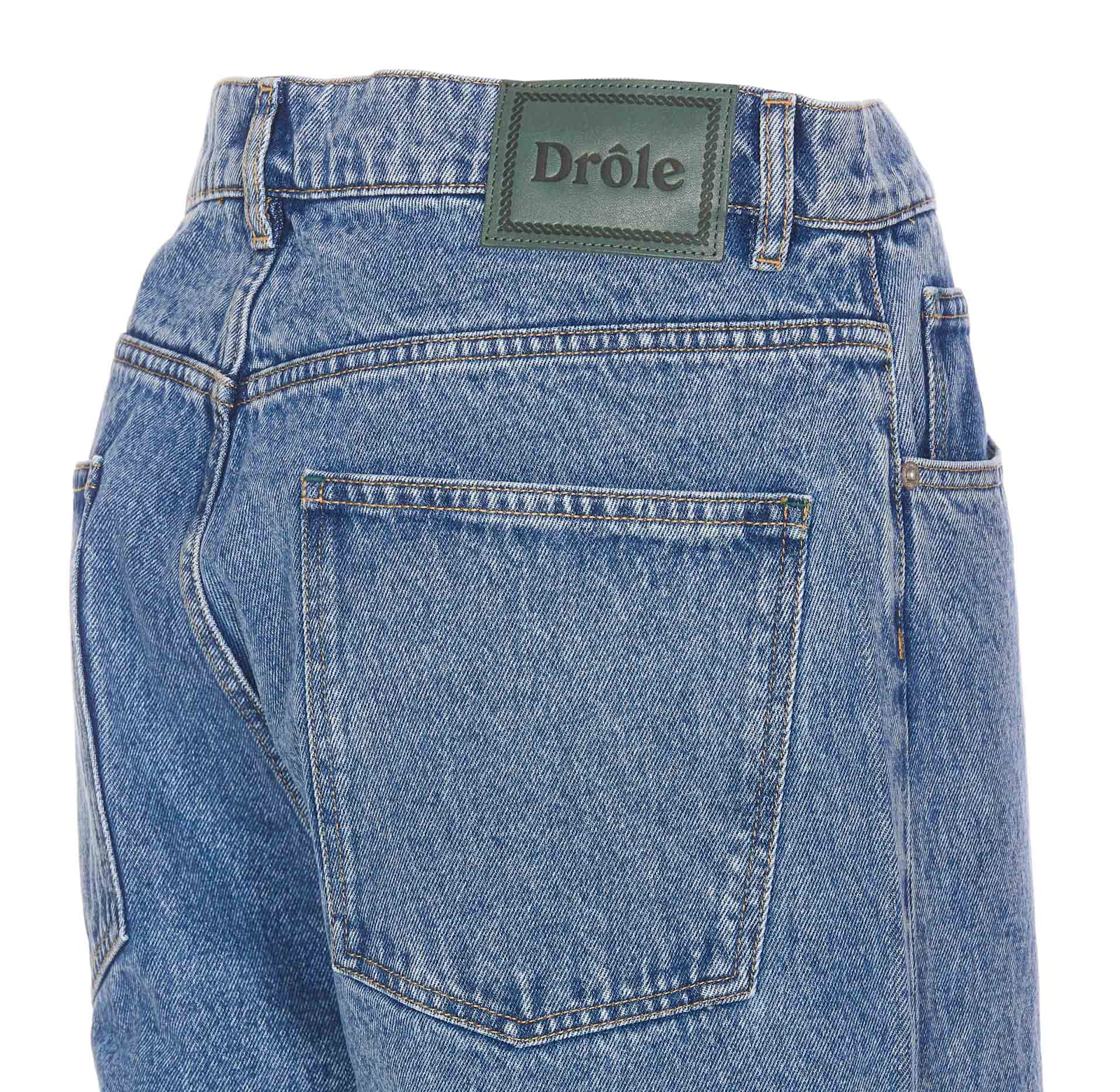 Shop Drôle De Monsieur Le Jeans Baggy Denim Jeans In Blue