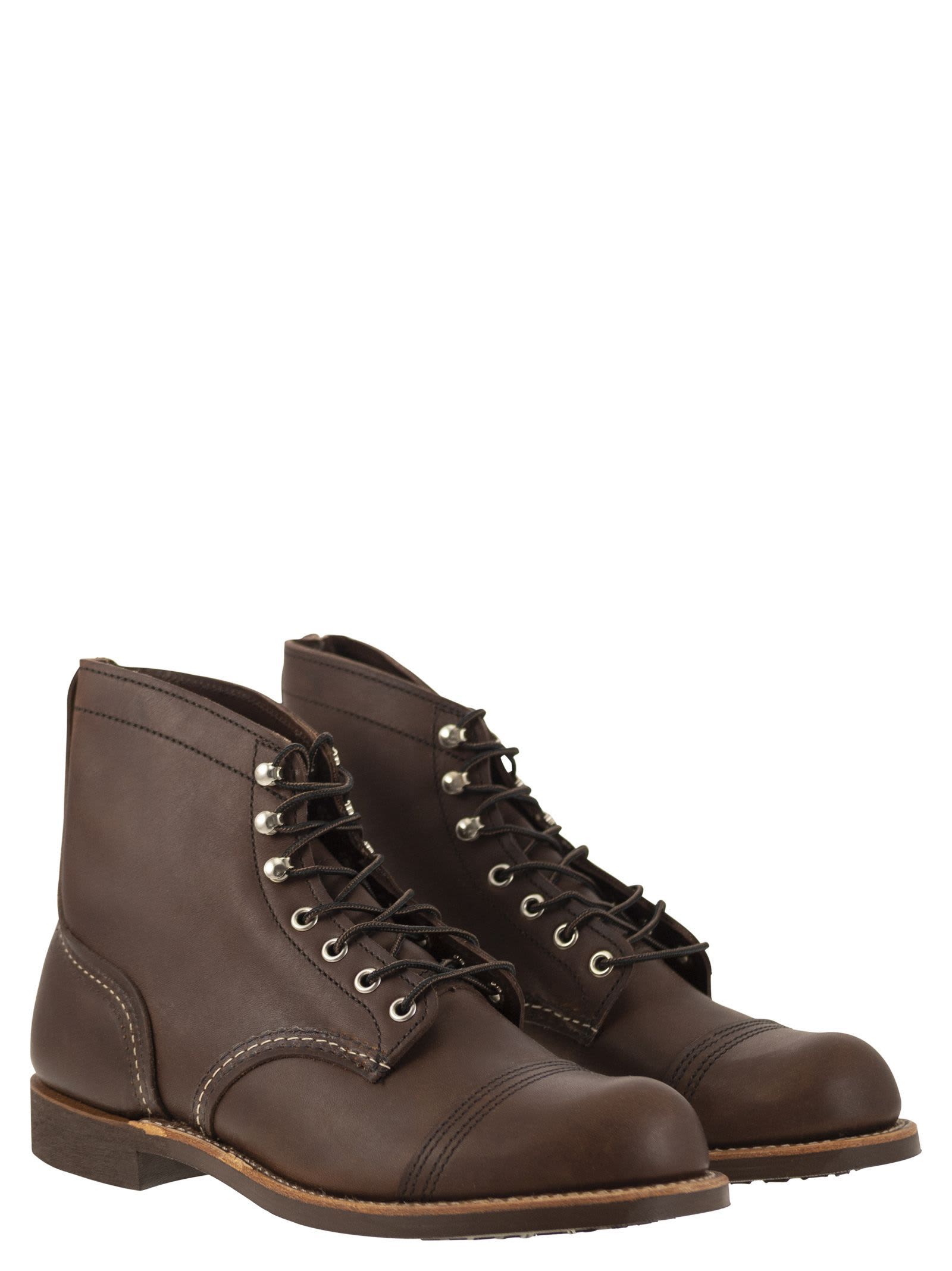 Red Wing Iron Ranger Mens Boot Uk8 Eu42 In Brown
