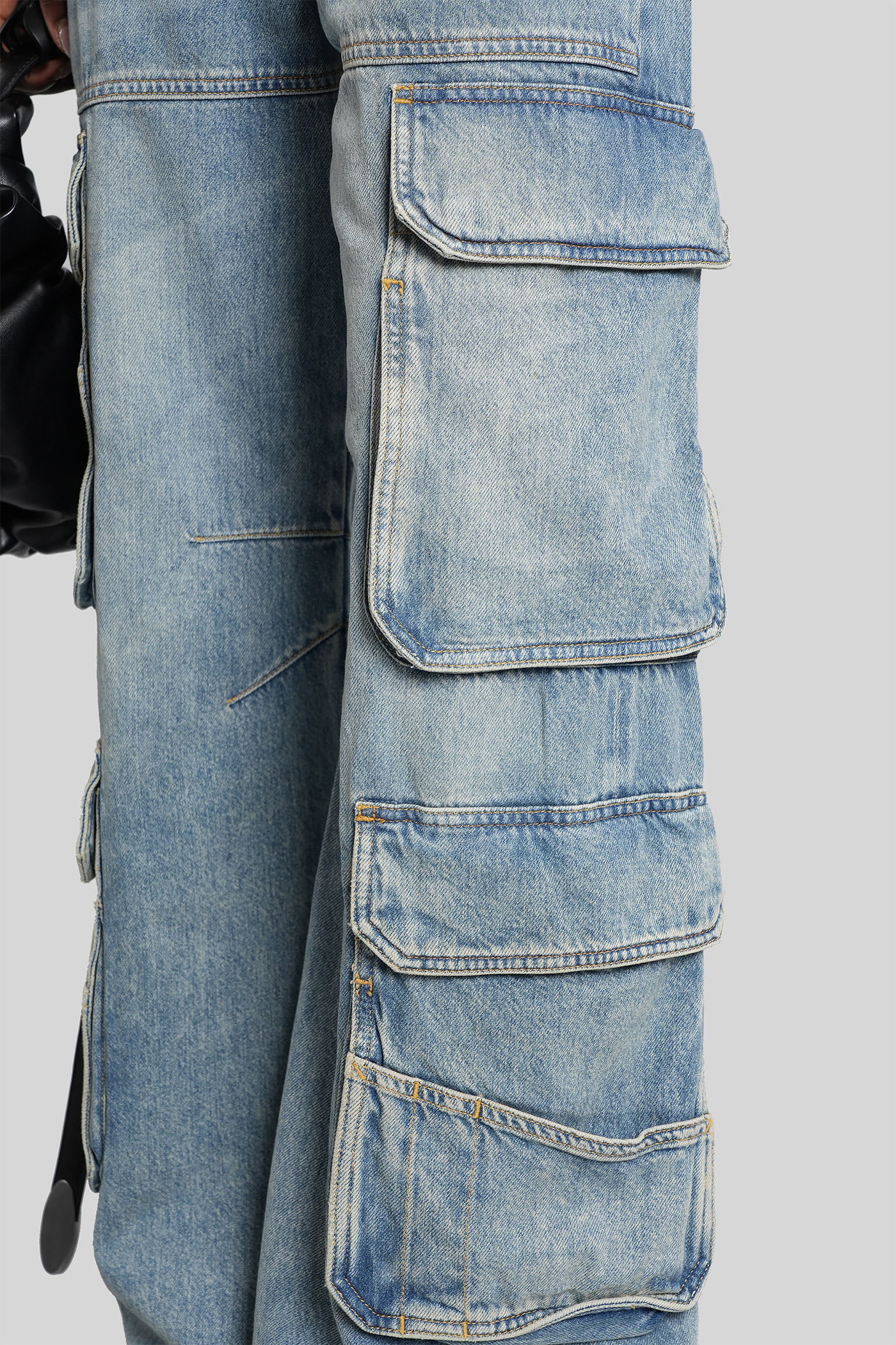 Diesel De-sire-cargo Jeans In Blue Cotton In Multi