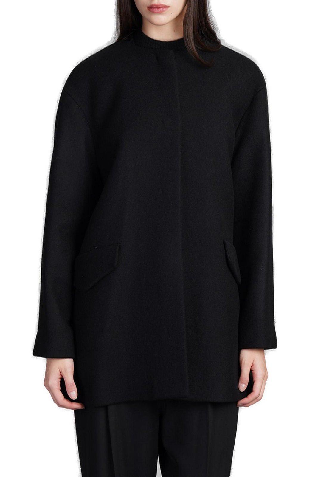 Cape Back Melton Coat