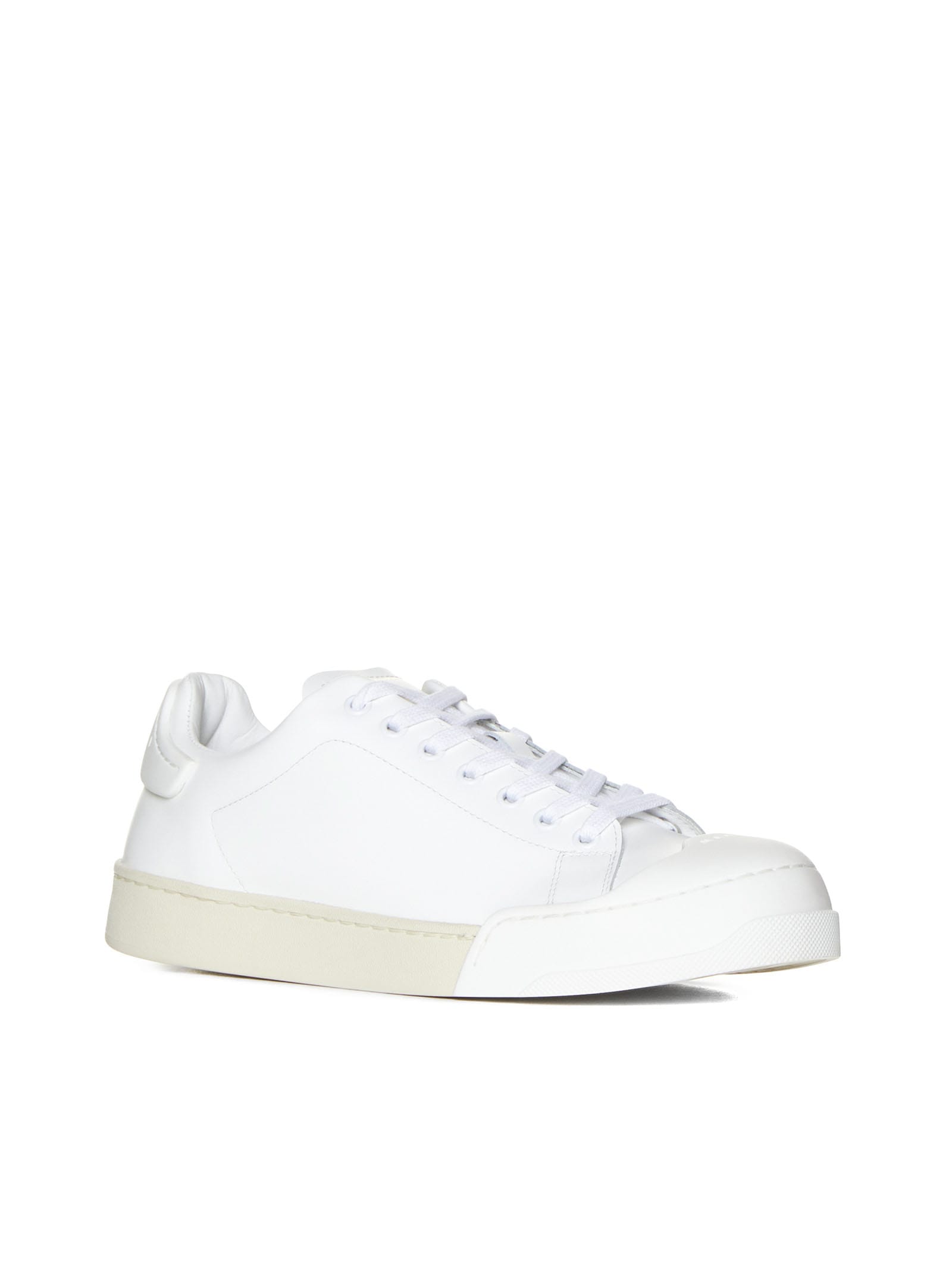 Shop Marni Sneakers In Lily White/lily White
