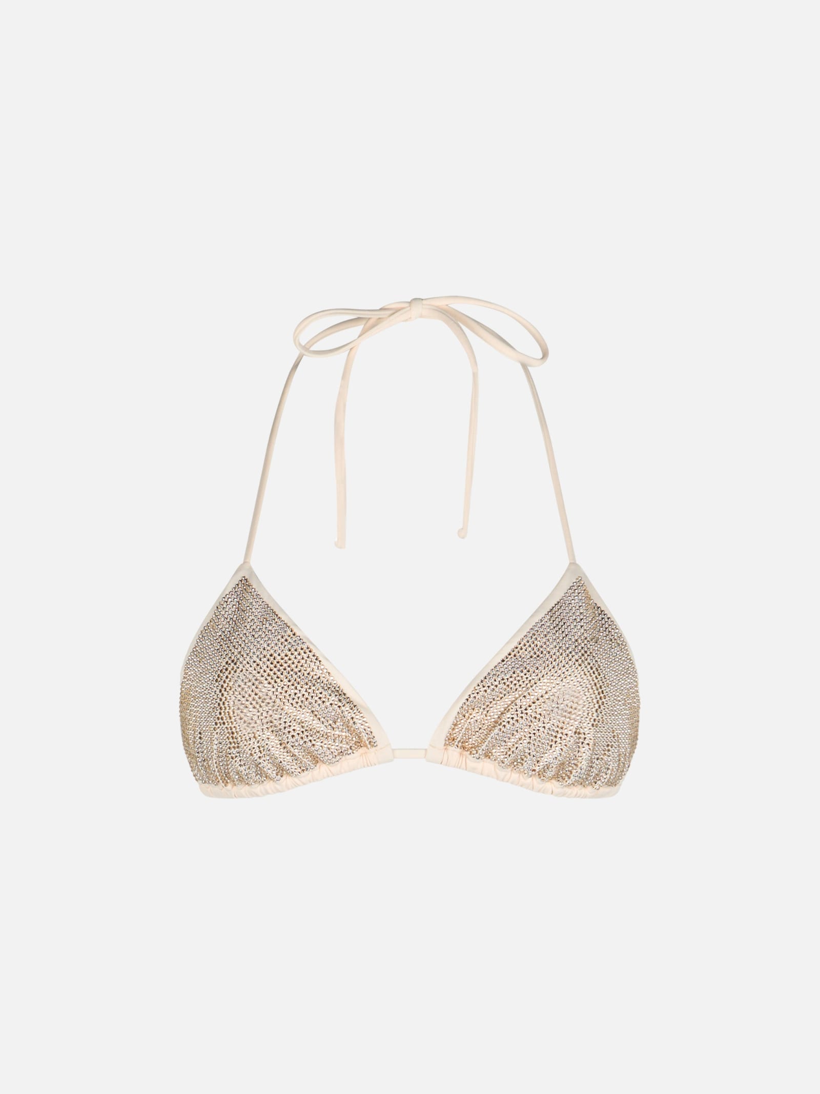 MC2 SAINT BARTH WOMAN TRIANGLE TOP SWIMSUIT ANNABELLE WITH RHINESTONES
