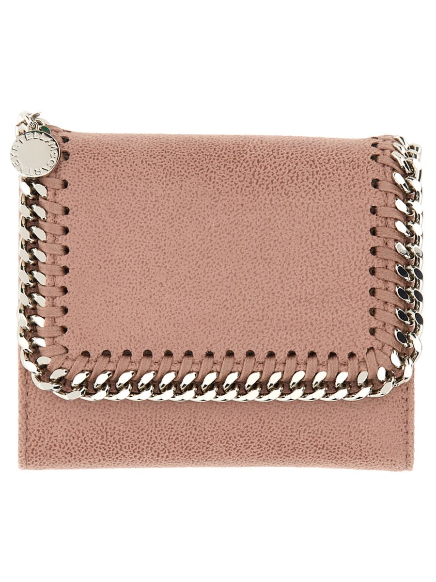 Stella Mccartney Wallet Falabella Small In Pink
